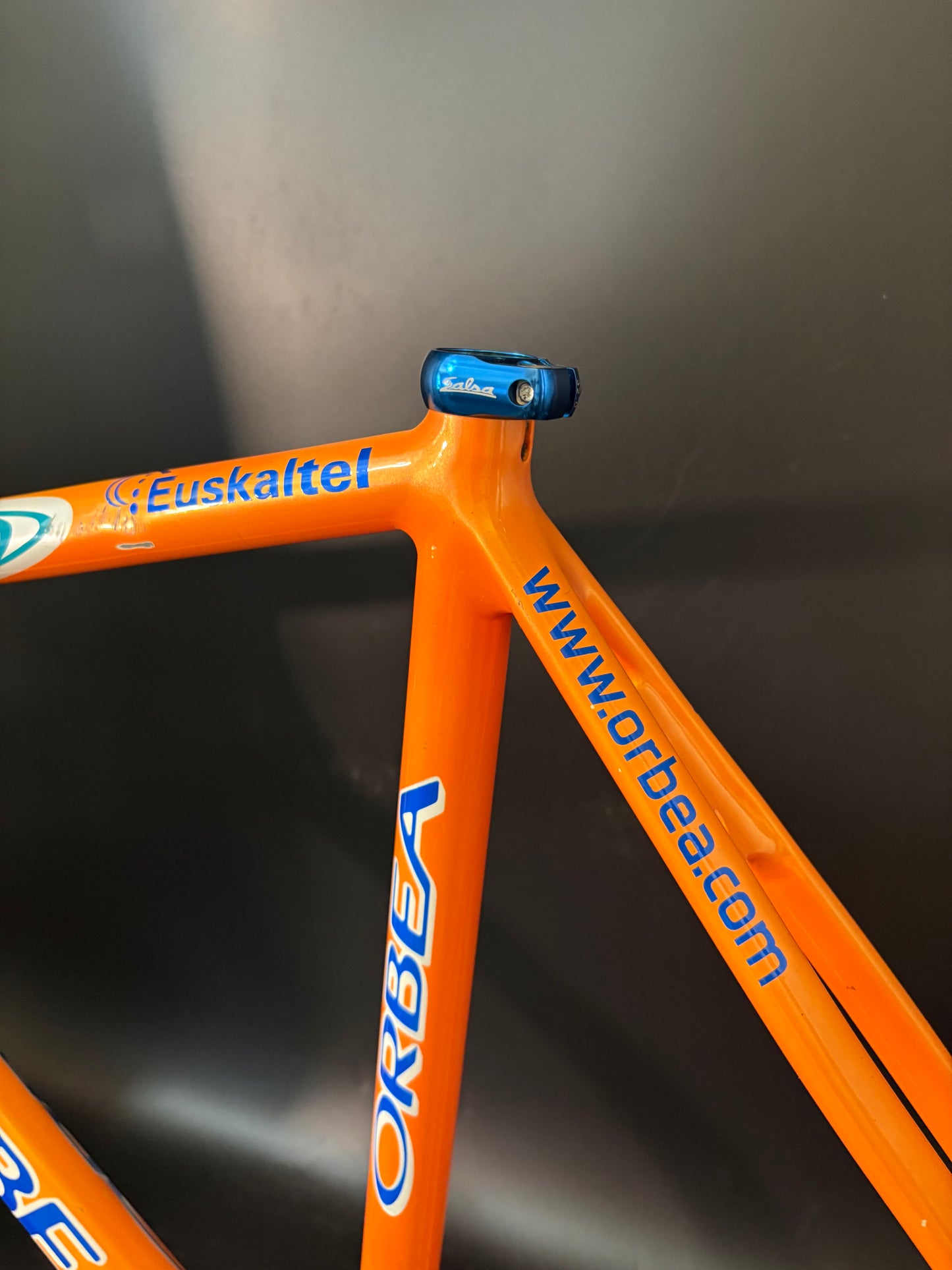 Orbea Lobular Pista Frameset Team Euskaltel Orange/Blue 57sm ST 54cm TT