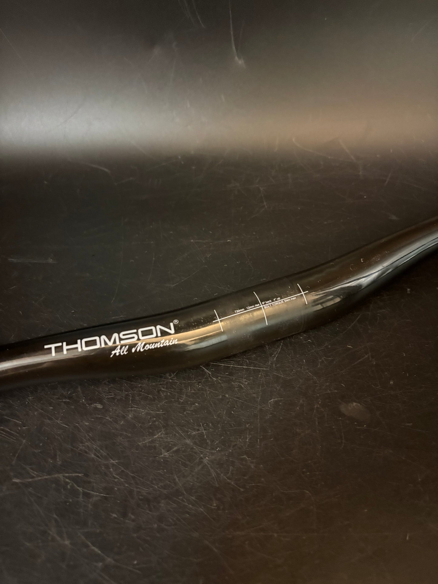 Thomson All Mountain Riser Handlebar Carbon 590mm 31.8