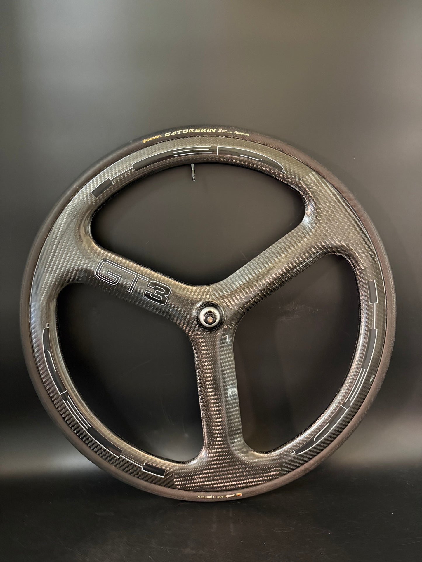 HED GT3 Tri Spoke Front Wheel Carbon Tubular