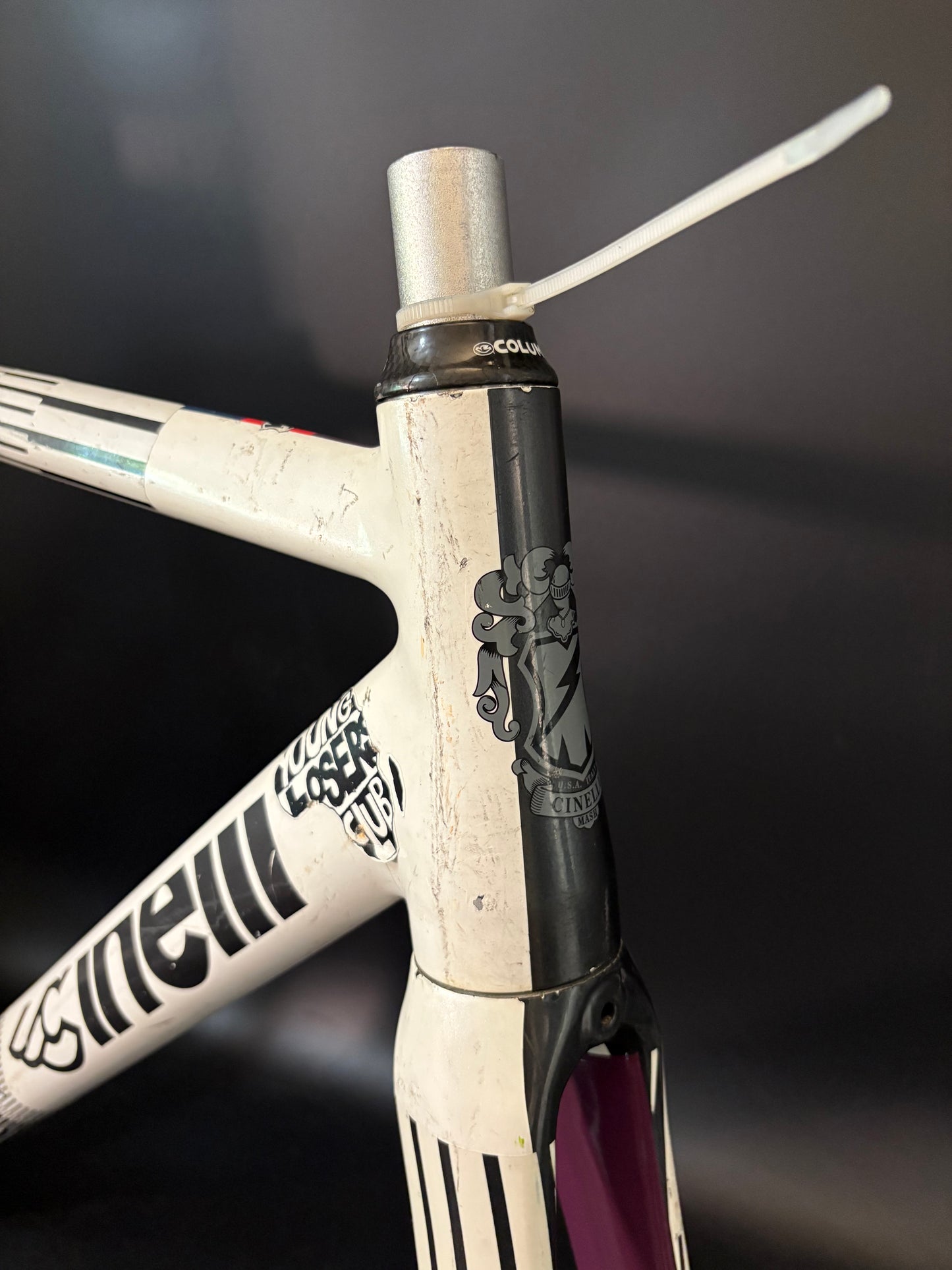 Chas’ Cinelli Mash Parallax Frameset White Prototype 55cm