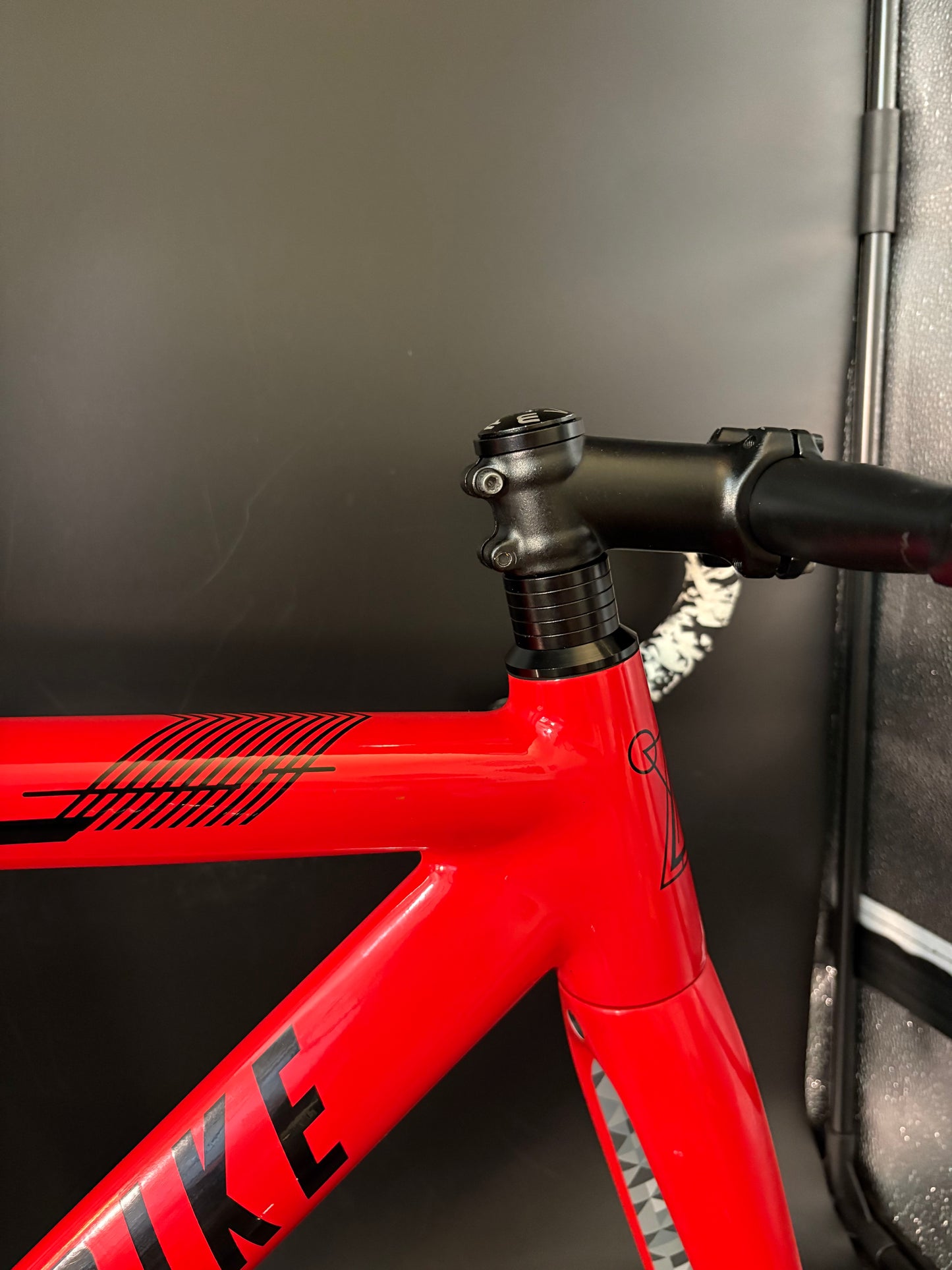Fabricbike Aero Frameset Red 54cm w/ Stem + Drops