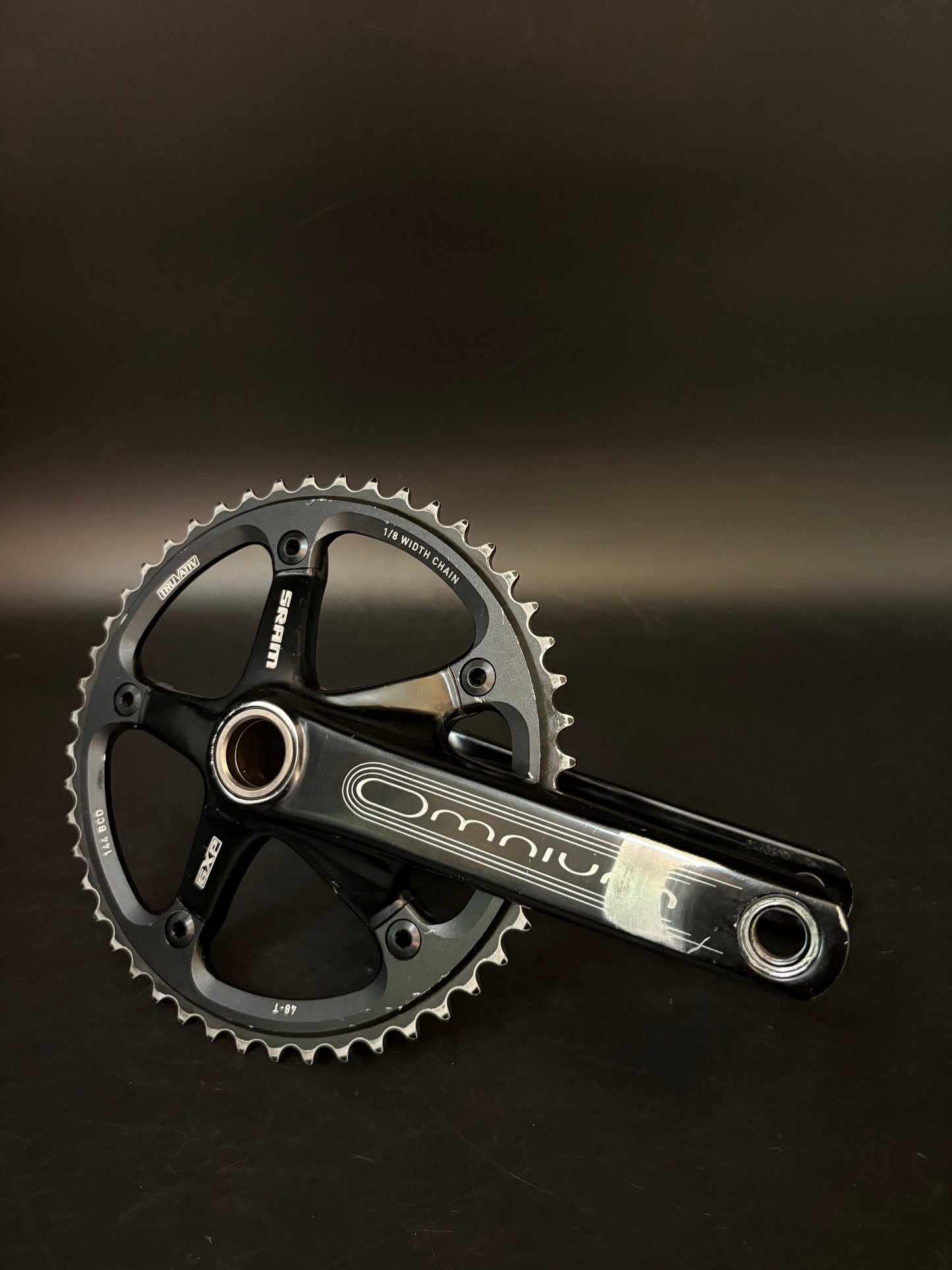 Sram Omnium Crankset Black 165mm 48t