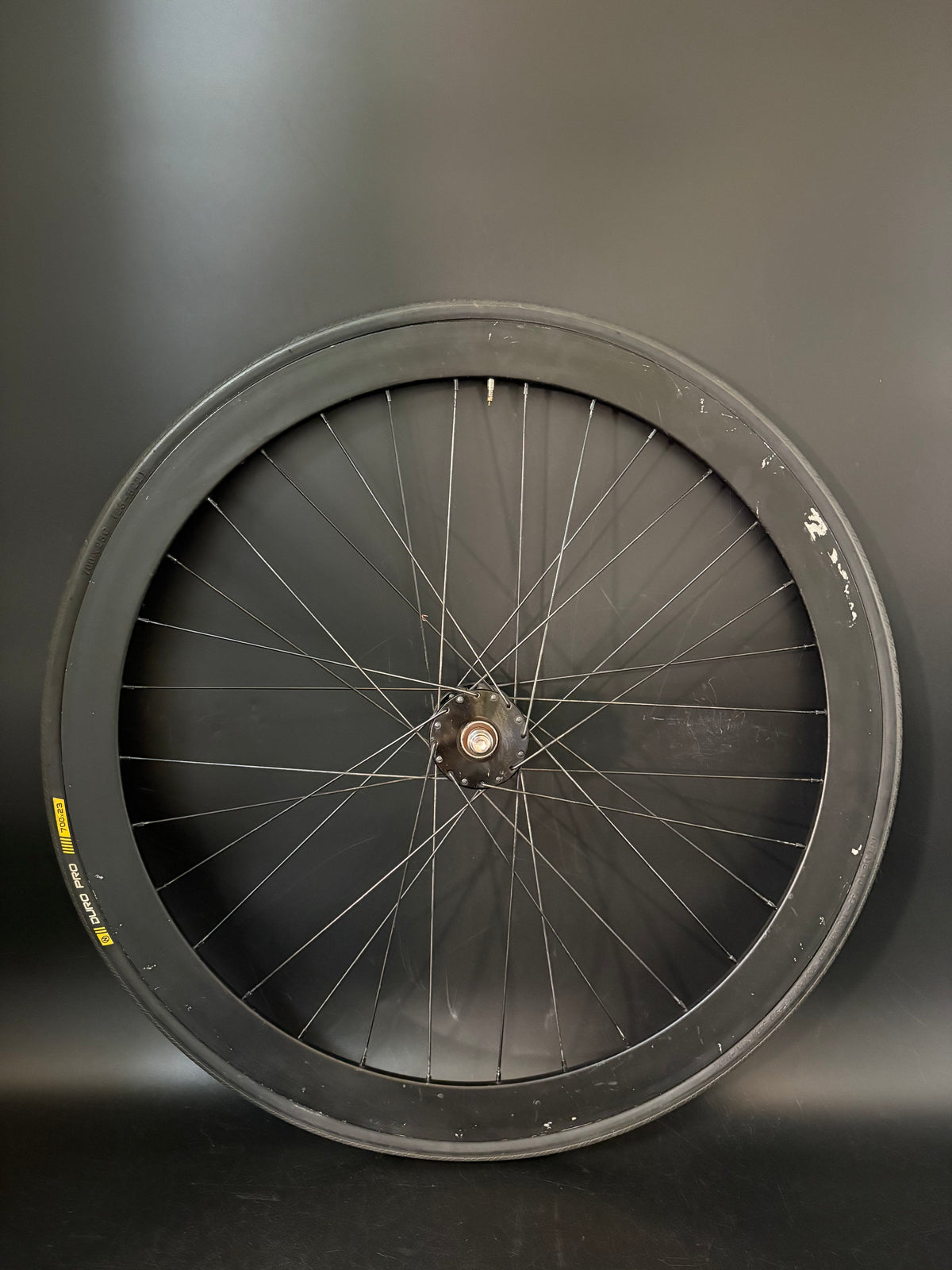 Velocity B43 Black / Phil Wood Front Wheel 32h