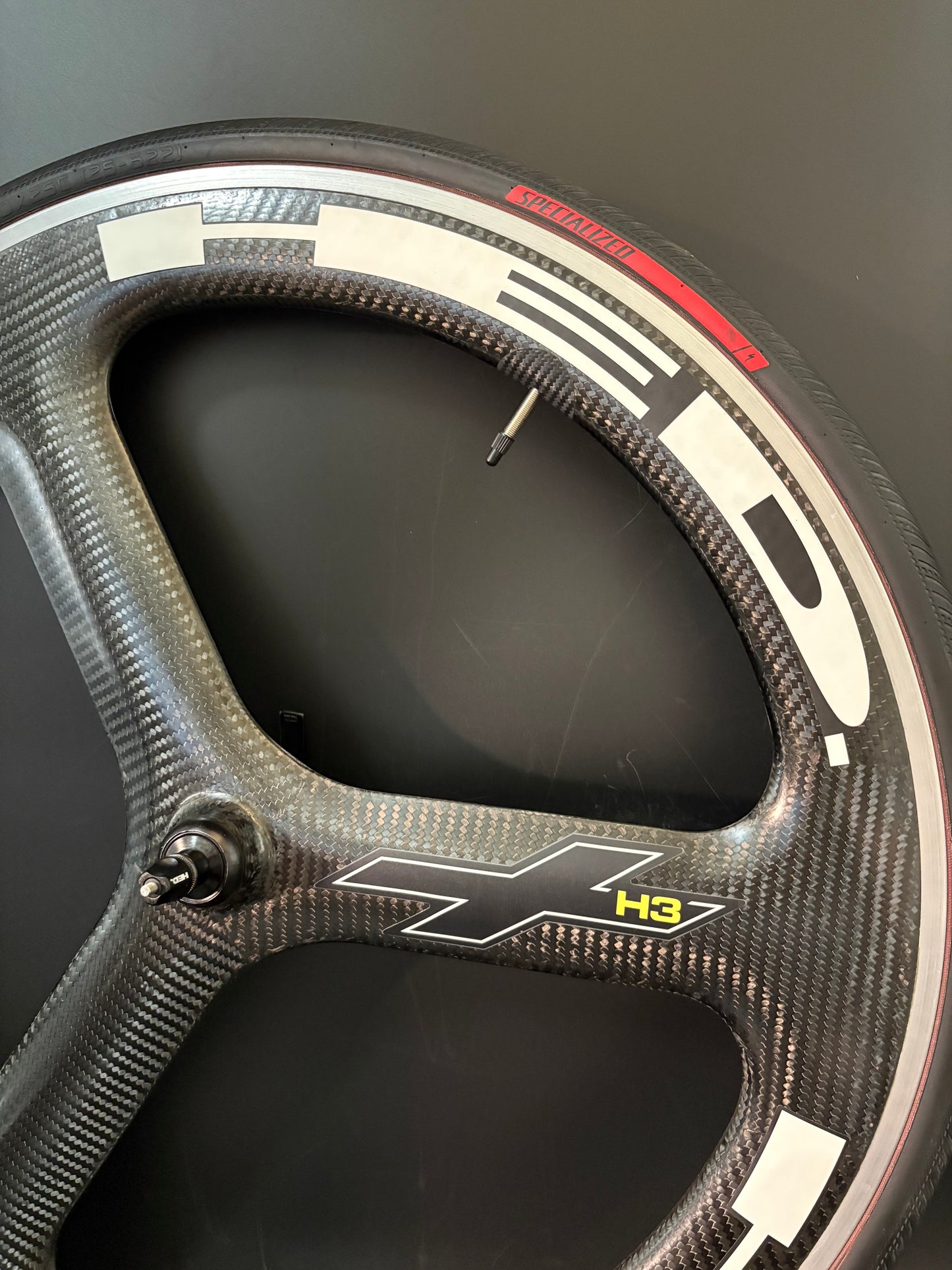 HED H3+ Tri Spoke Front Wheel Carbon Clincher