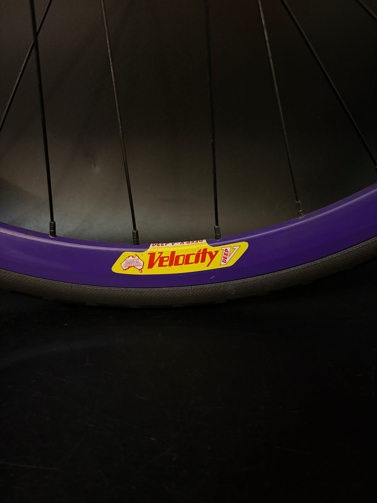Velocity Deep V Purple / Origin 8 Wheelset 32h