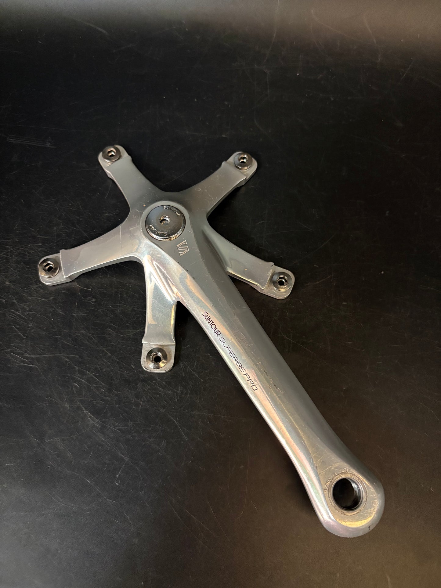 Suntour Superbe Crankset Silver 165mm
