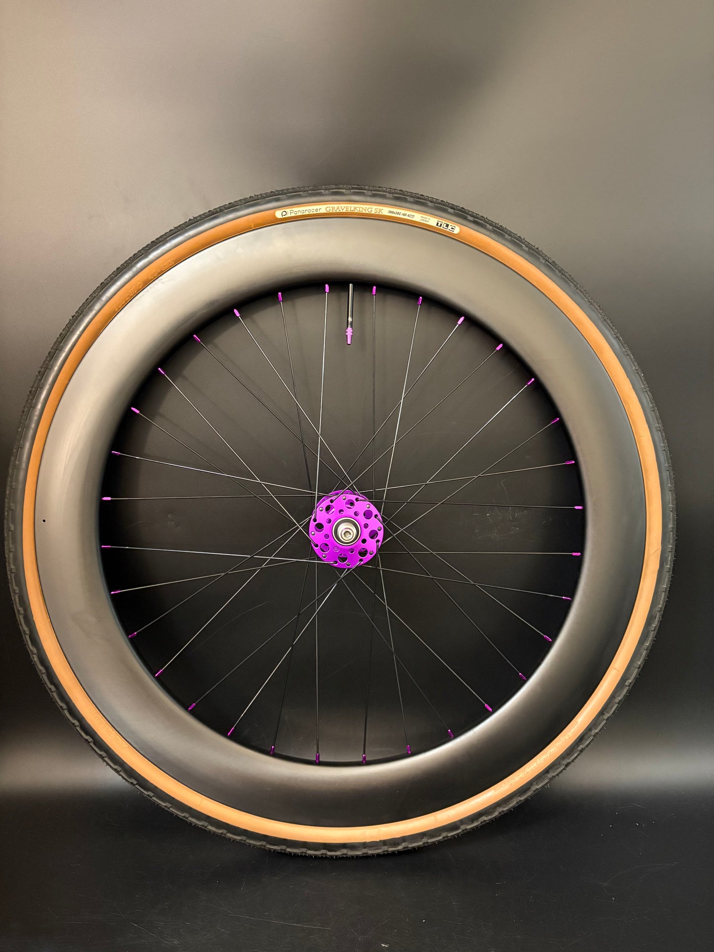 Light Bicycle 55/65mm Carbon / Phil Wood Pro HF Wheelset Purple 32h