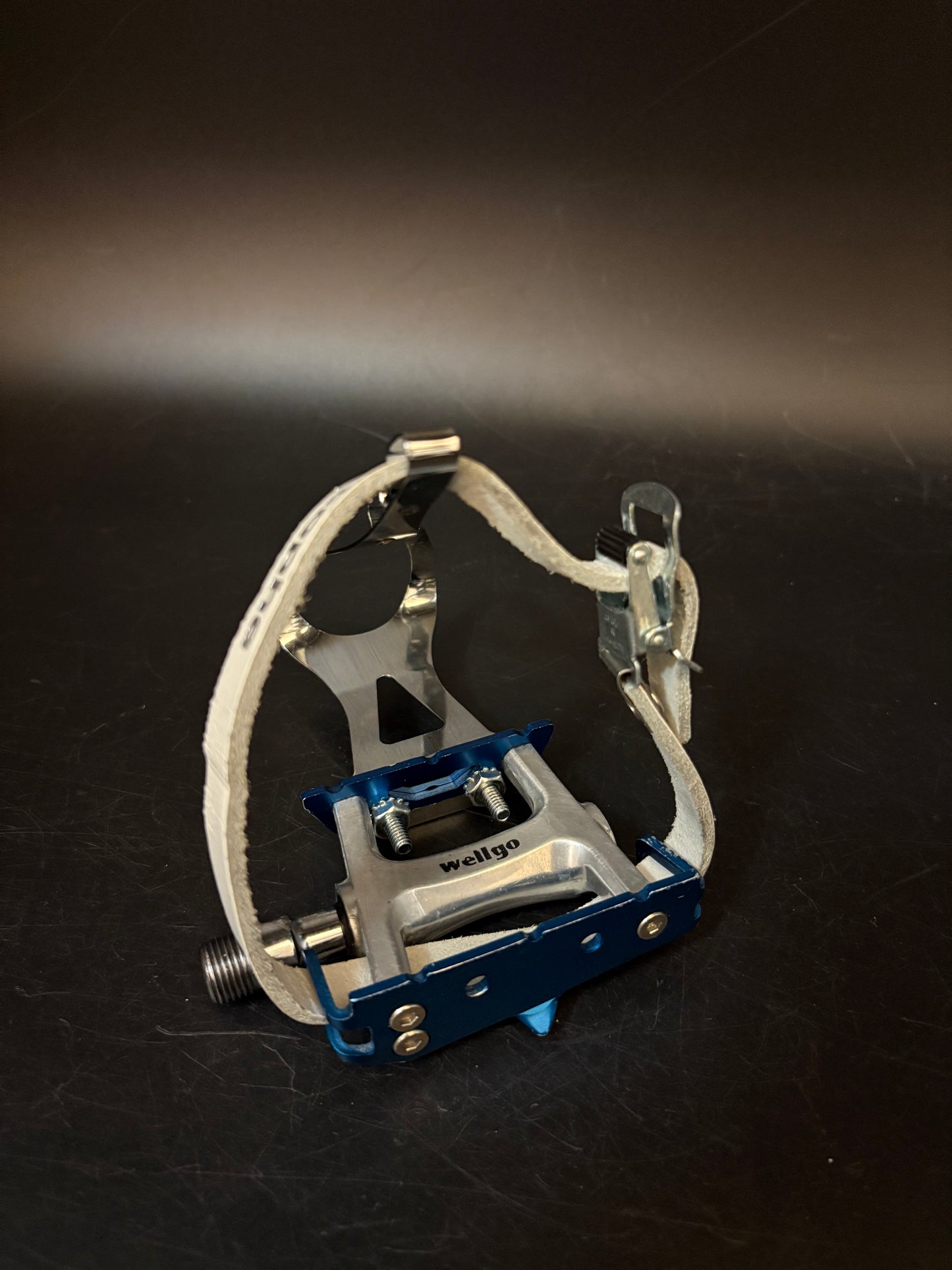 Wellgo Blue Pedals / Christophe Single Straps Pedal Setup