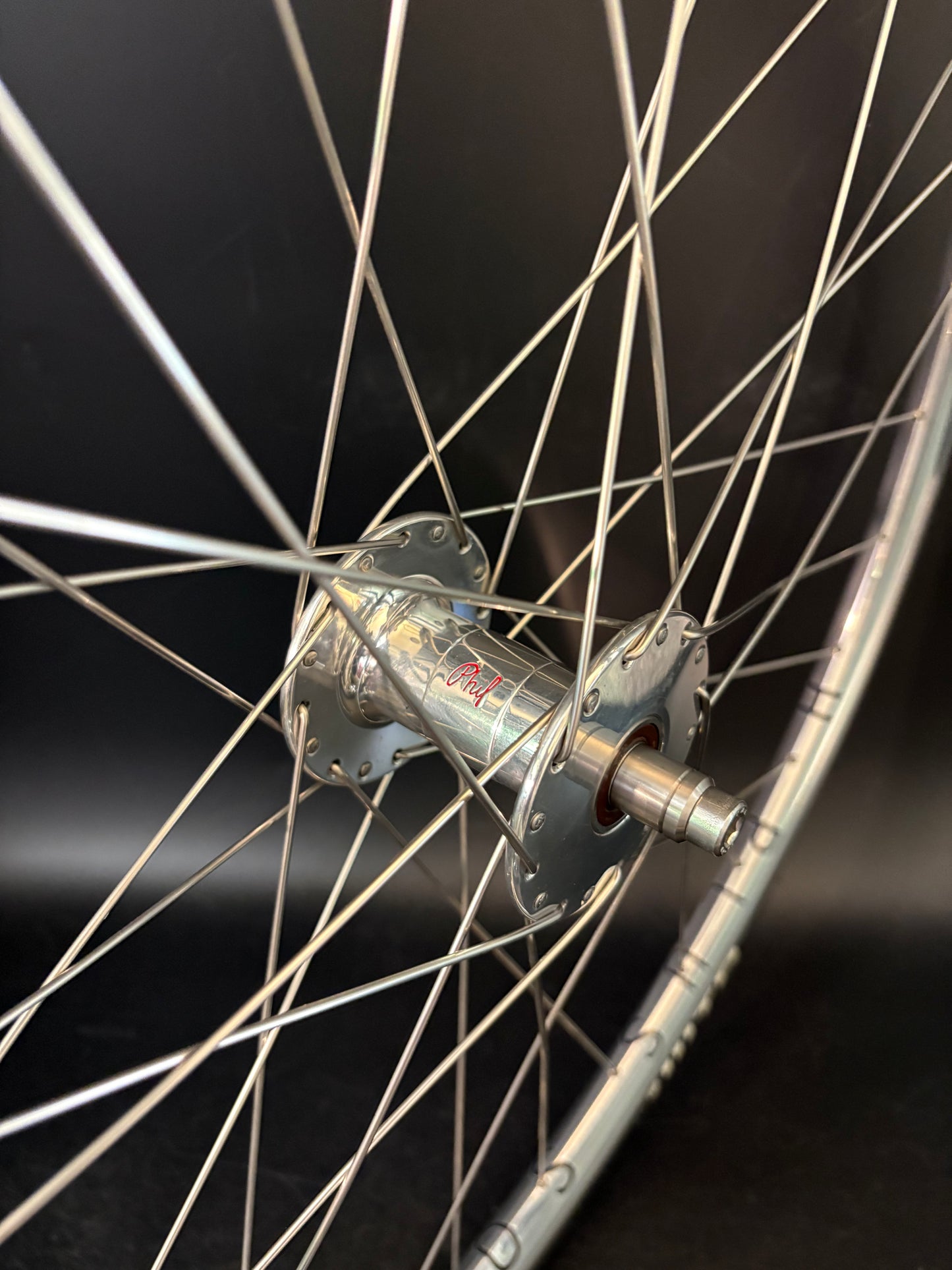 H Plus Son Archetype / Phil Wood HF Wheelset Silver 32h