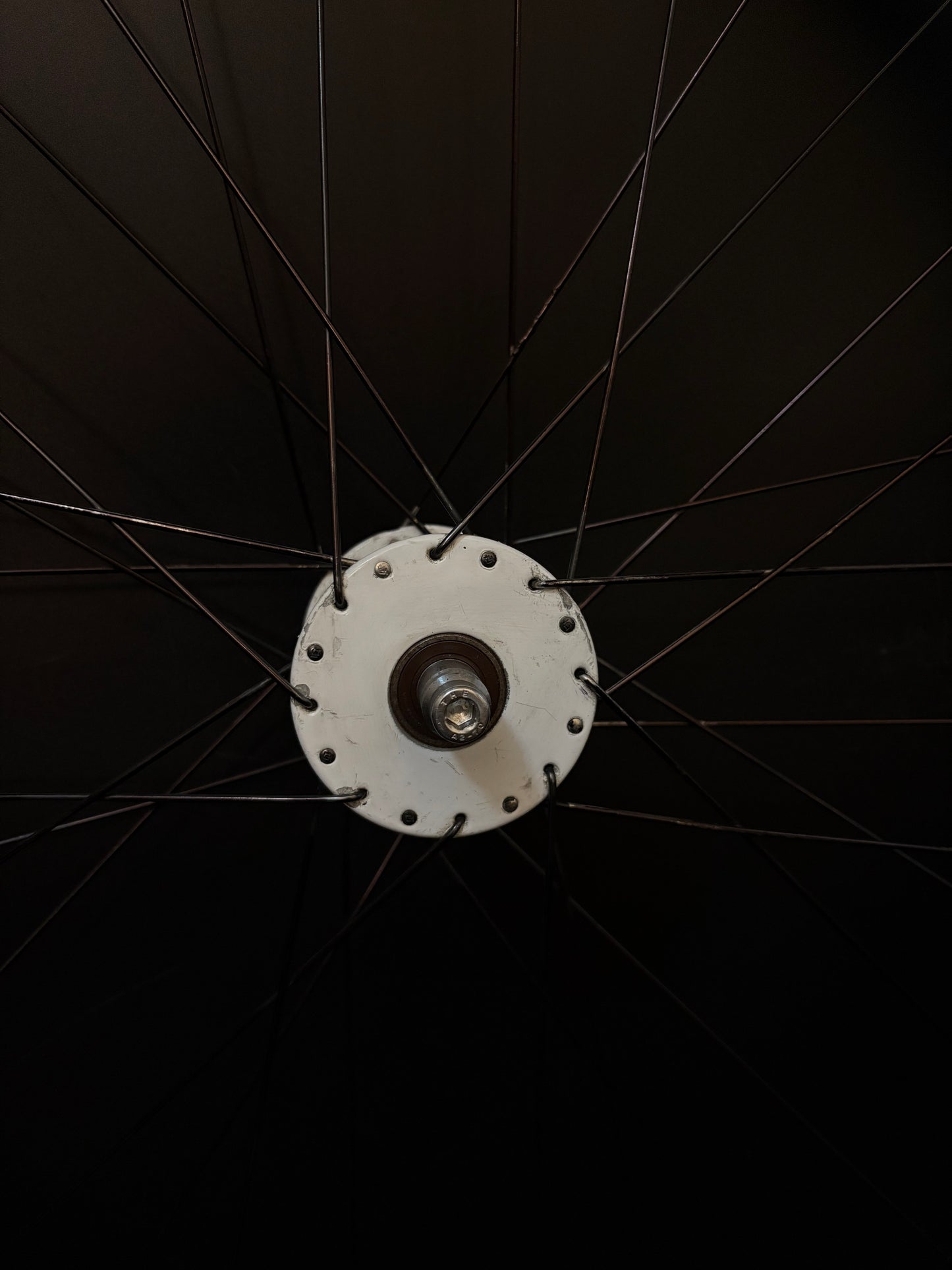 H Plus Son SL42 Black / Phil Wood White Front Wheel 32h