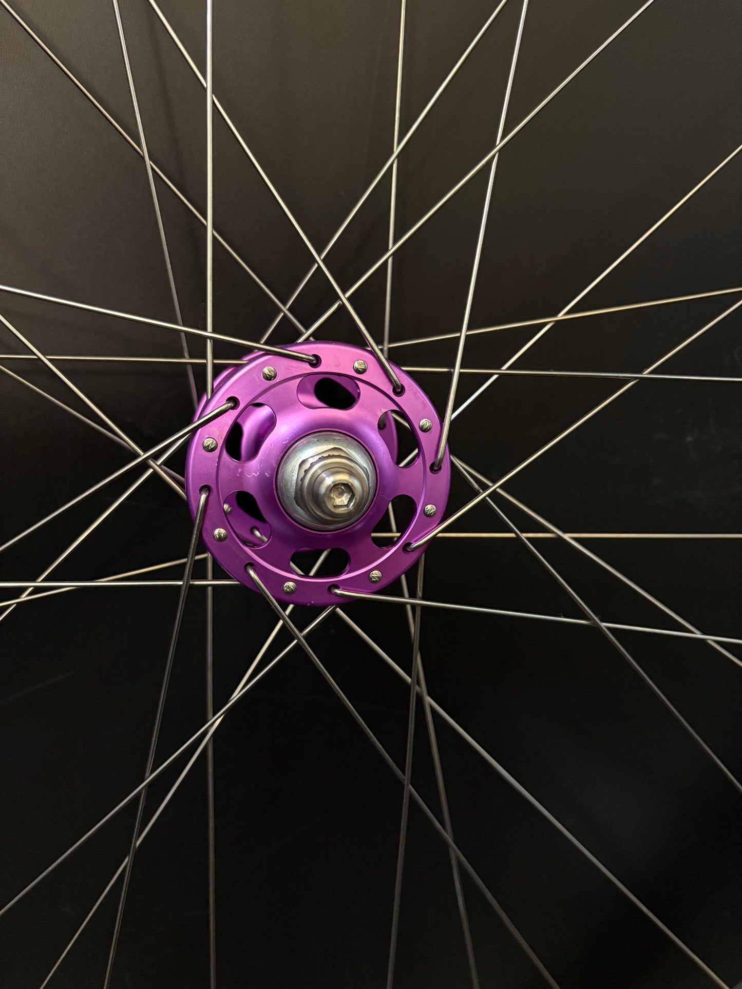 H Plus Son TB14 / Paul Components HF Wheelset Purple 32h