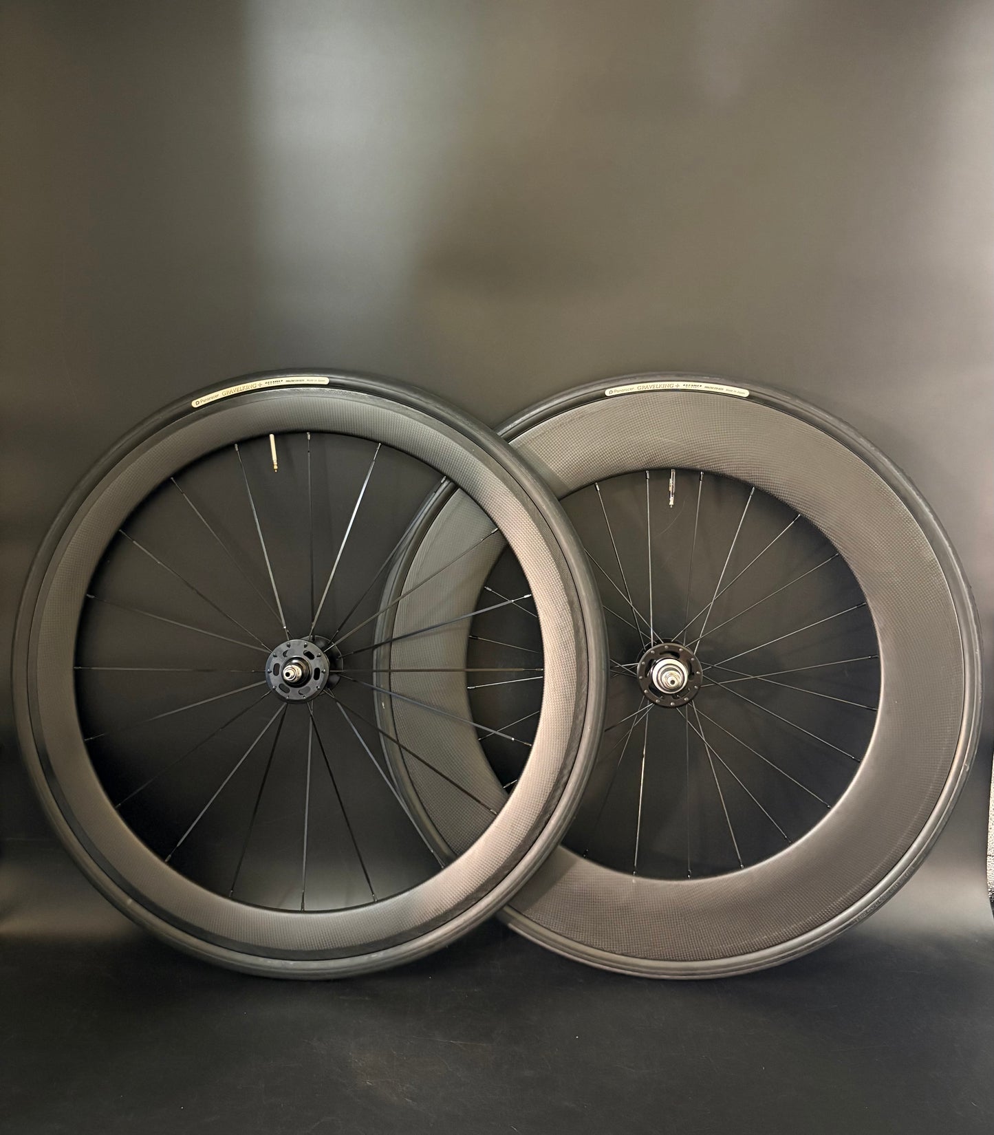 Unbranded 50mm/90mm Carbon Clincher / Novatec Wheelset 20/24h
