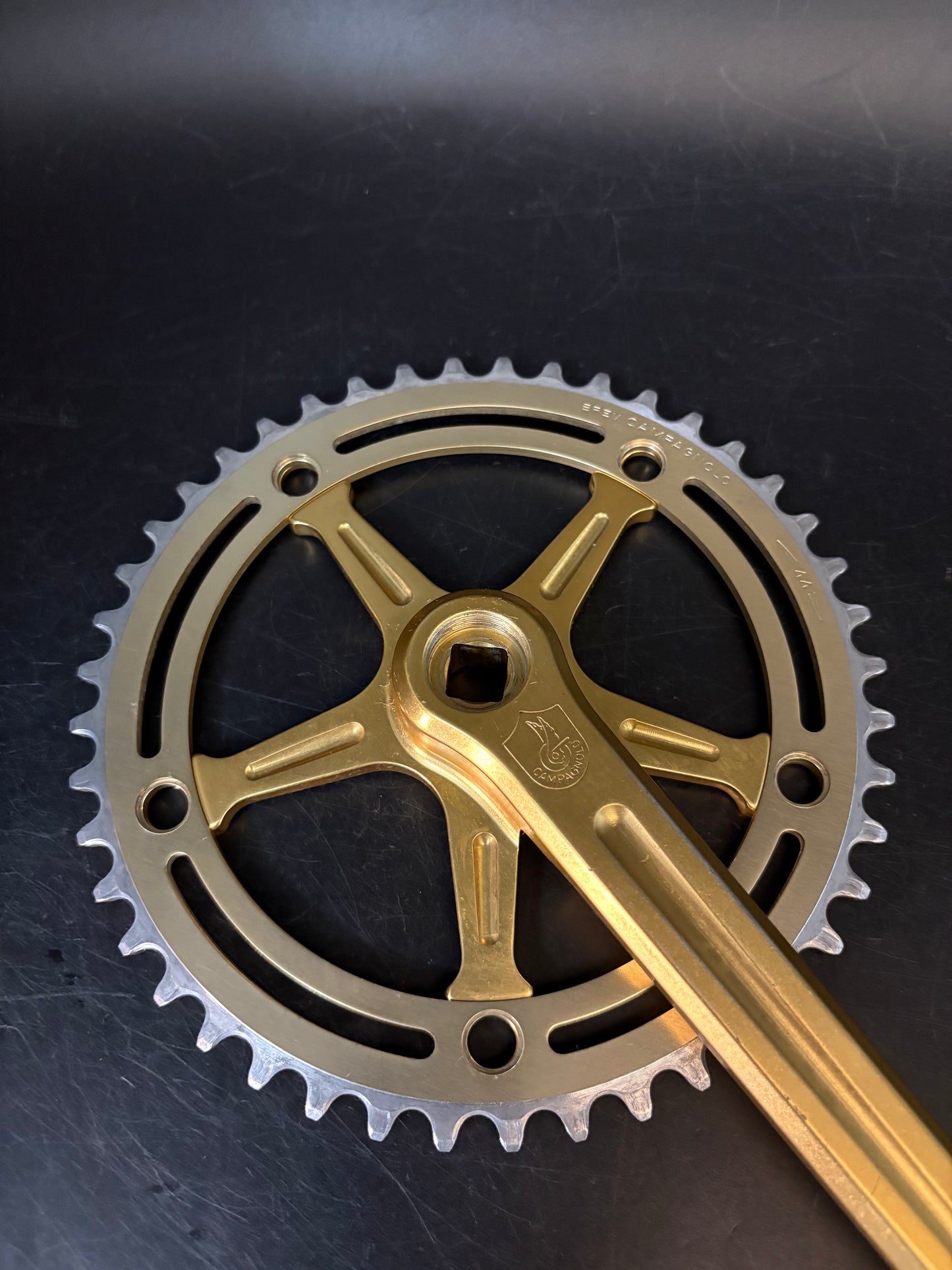 Campagnolo Strada Crankset Gold 170mm 144bcd 44t