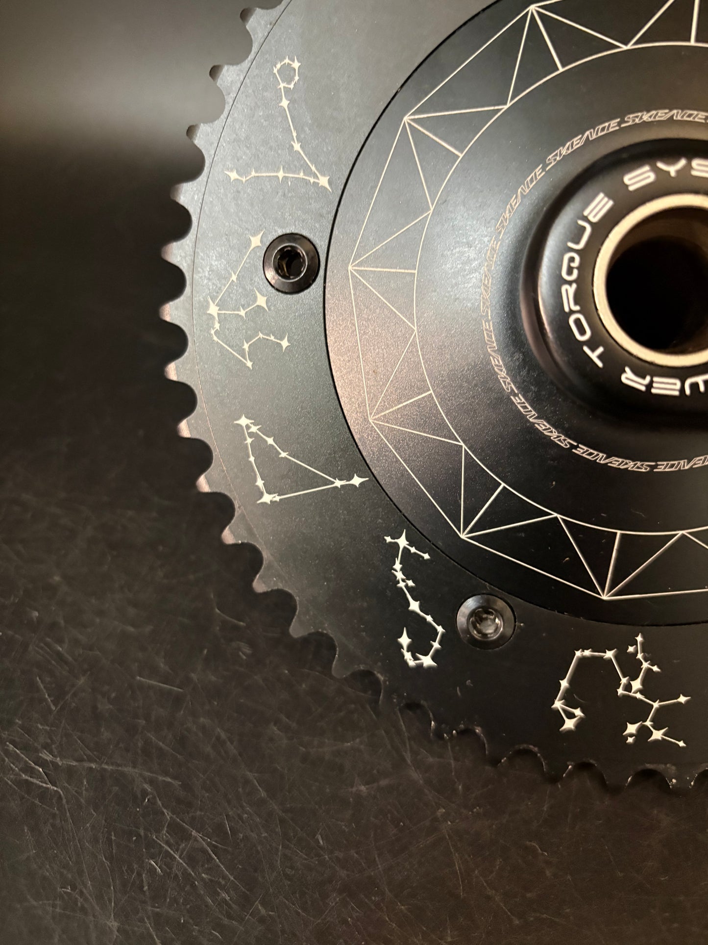 Skeace Powerpoint Crankset Black 165mm 49t