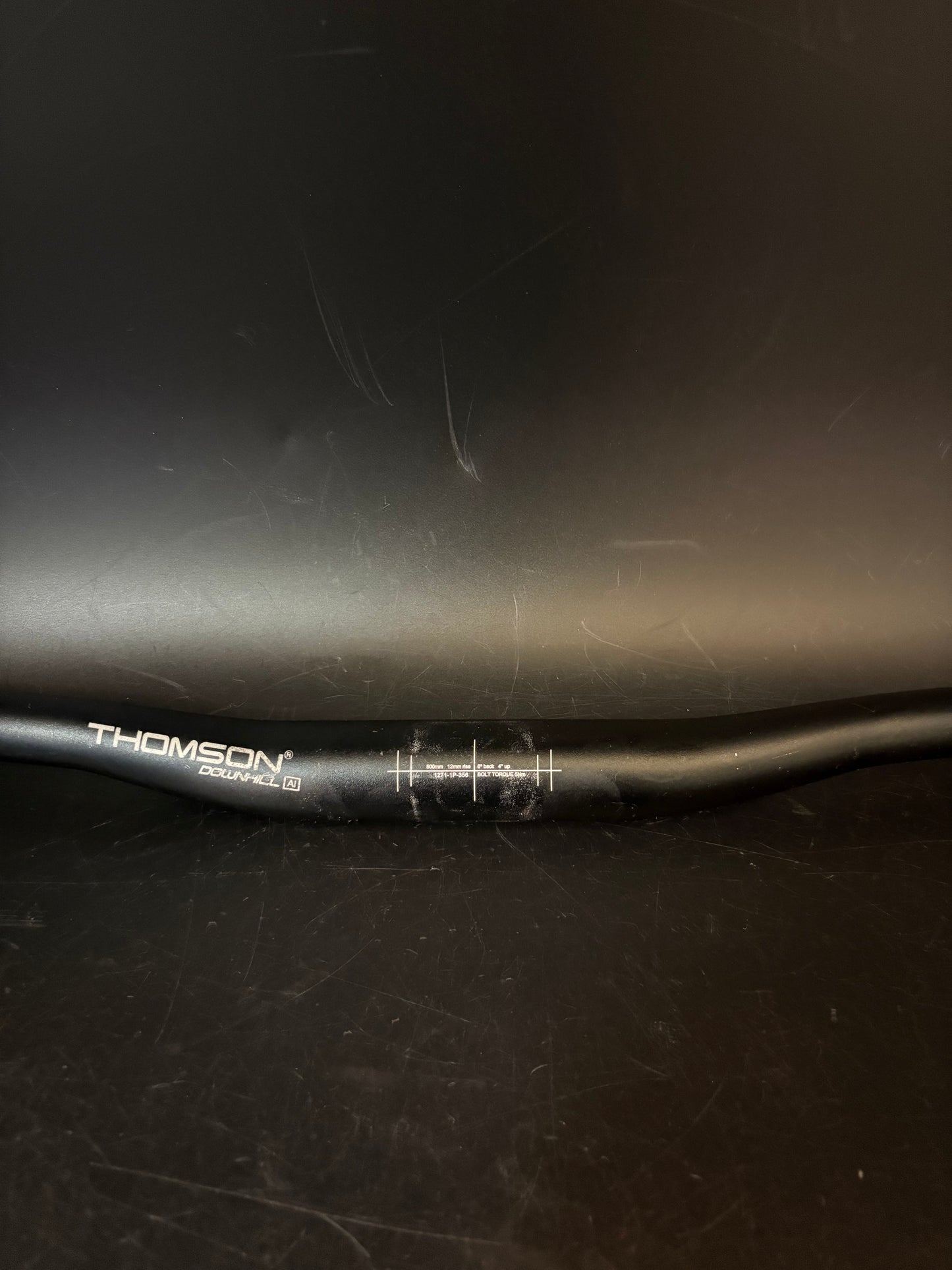 Thomson Downhill AL Riser Handlebar Black 680mm 31.8