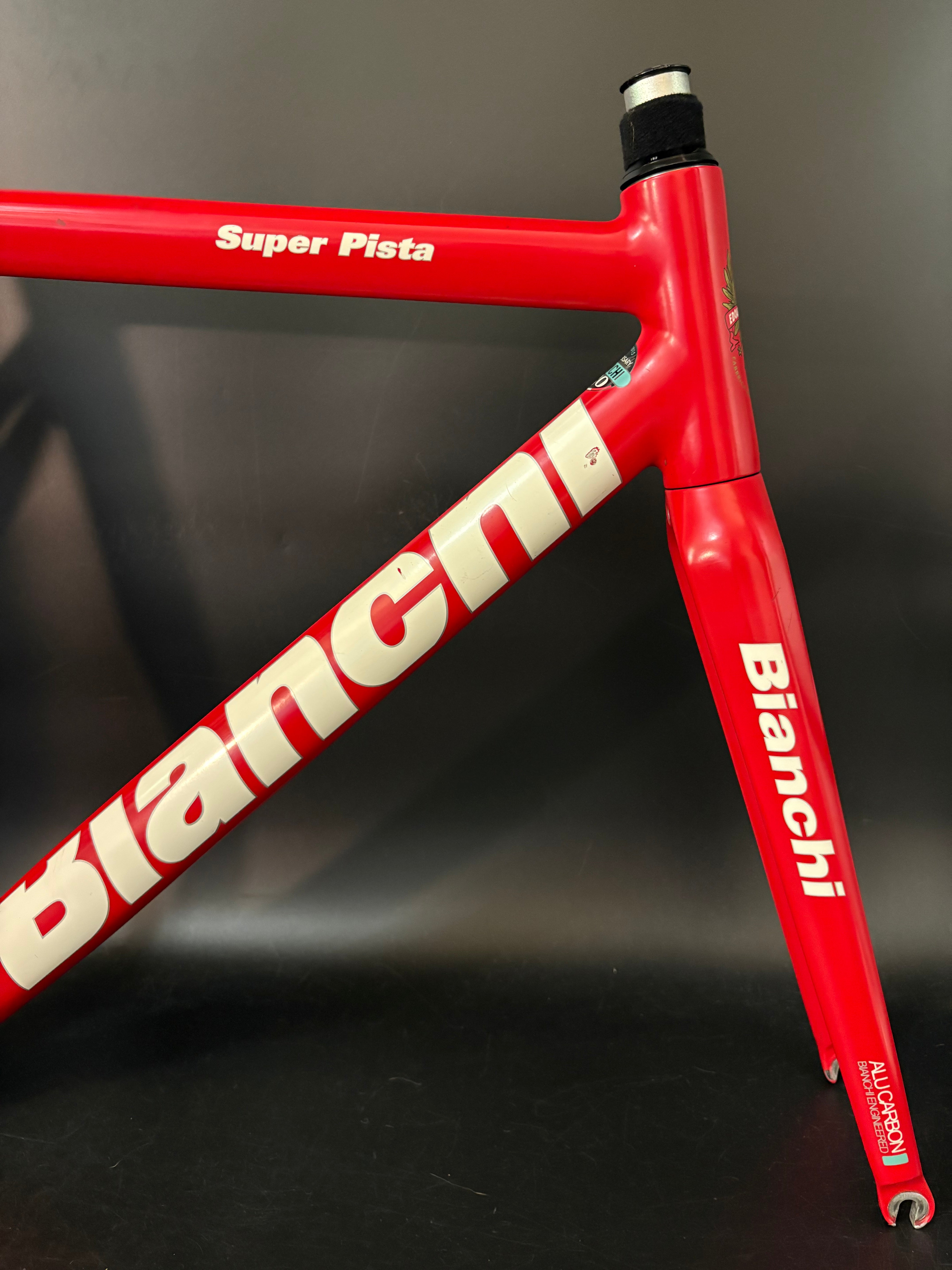 Bianchi Super Pista Frameset Red 55cm – Track Lab Bianchi Super Pista Frameset Red 55cm – Track Lab