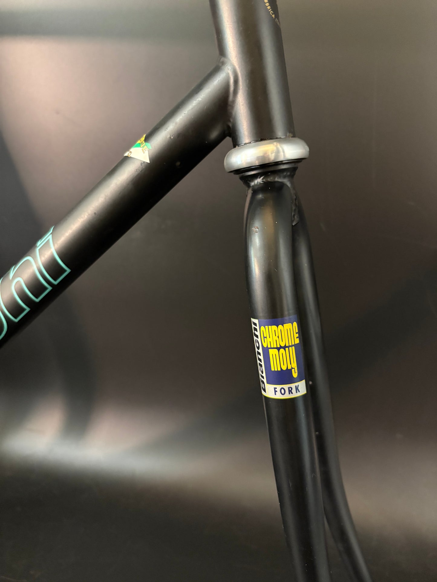 Bianchi Pista Frameset Black 57cm w/ Crankset + Saddle