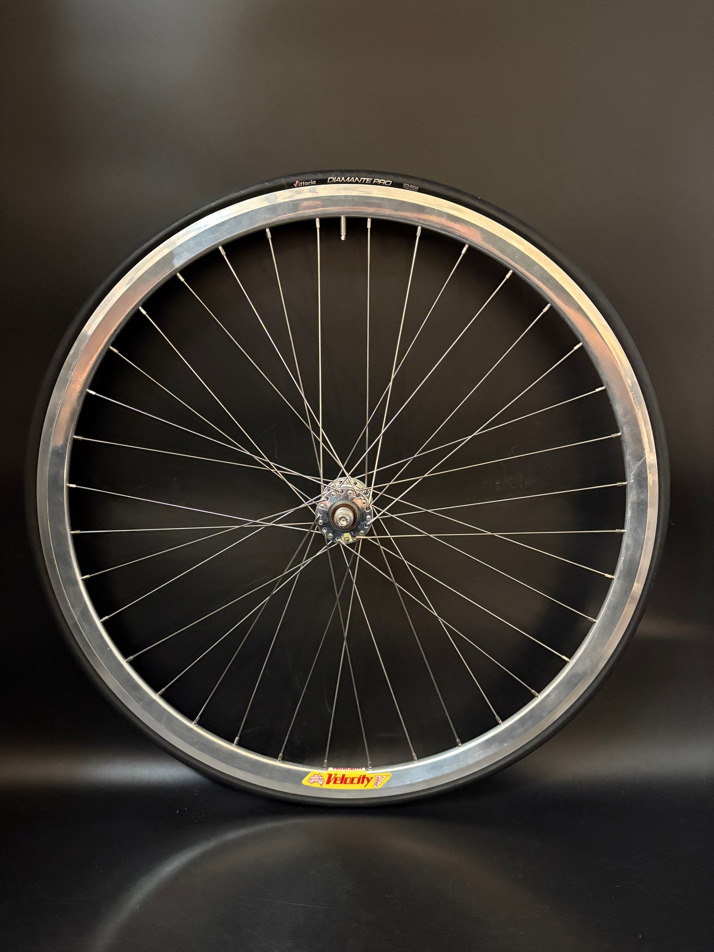 Velocity Deep V Silver / Phil Wood LF Wheelset 32/36h