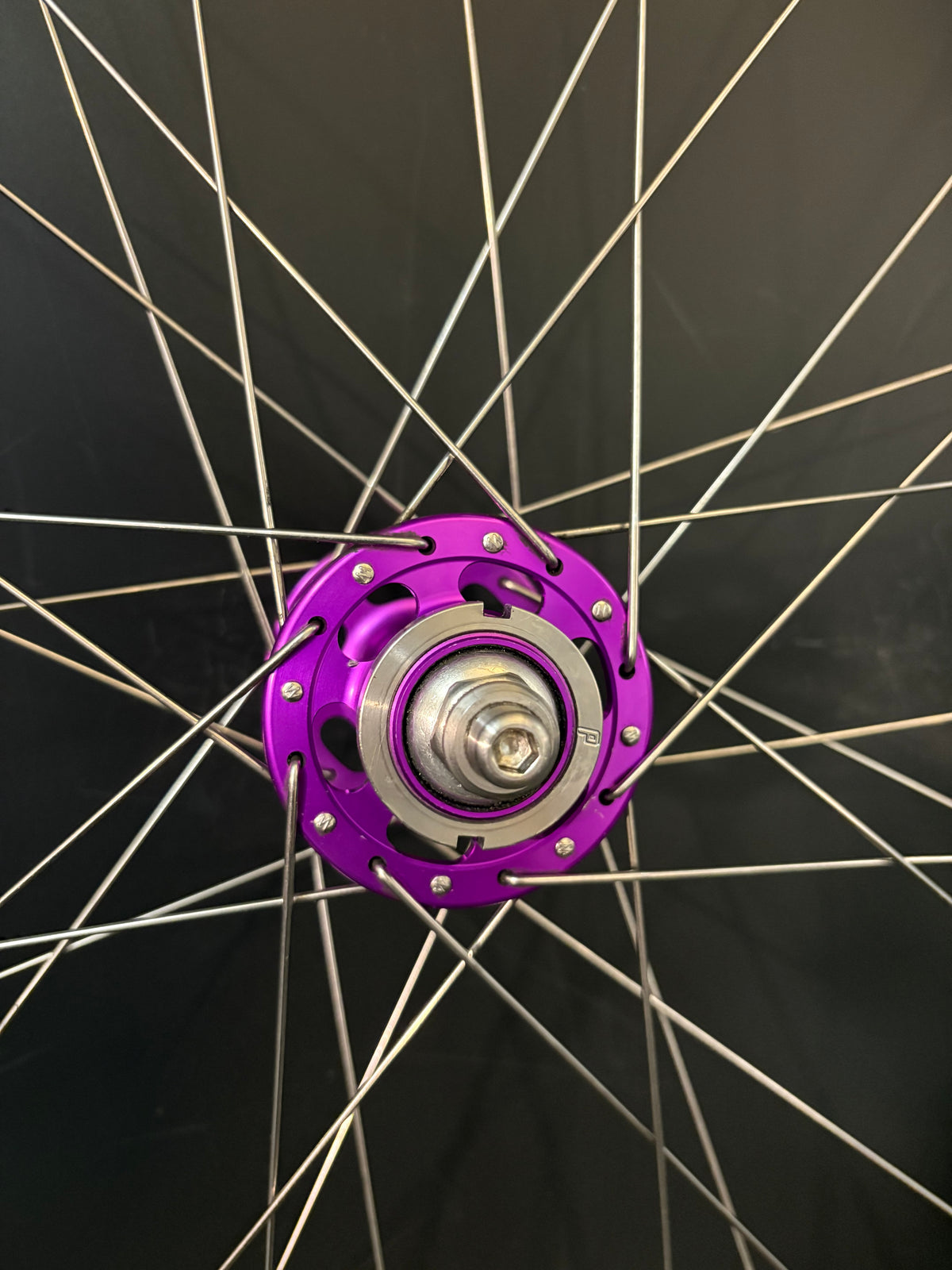 H Plus Son Tb14 Silver / Paul Components Purple Wheelset 32h