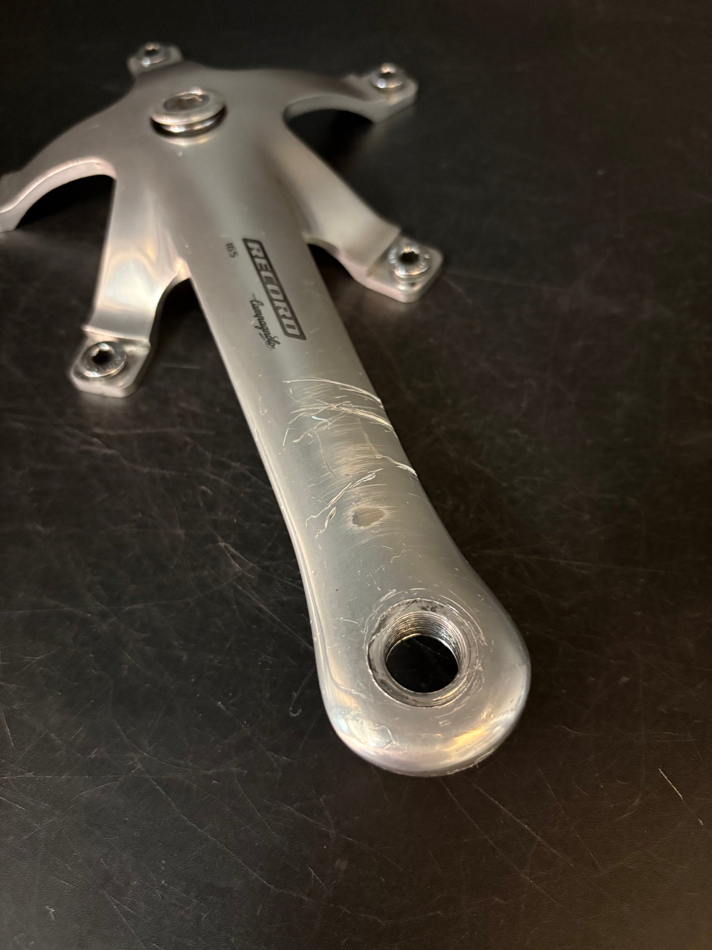 Campagnolo Record Pista Cranks Silver 165mm