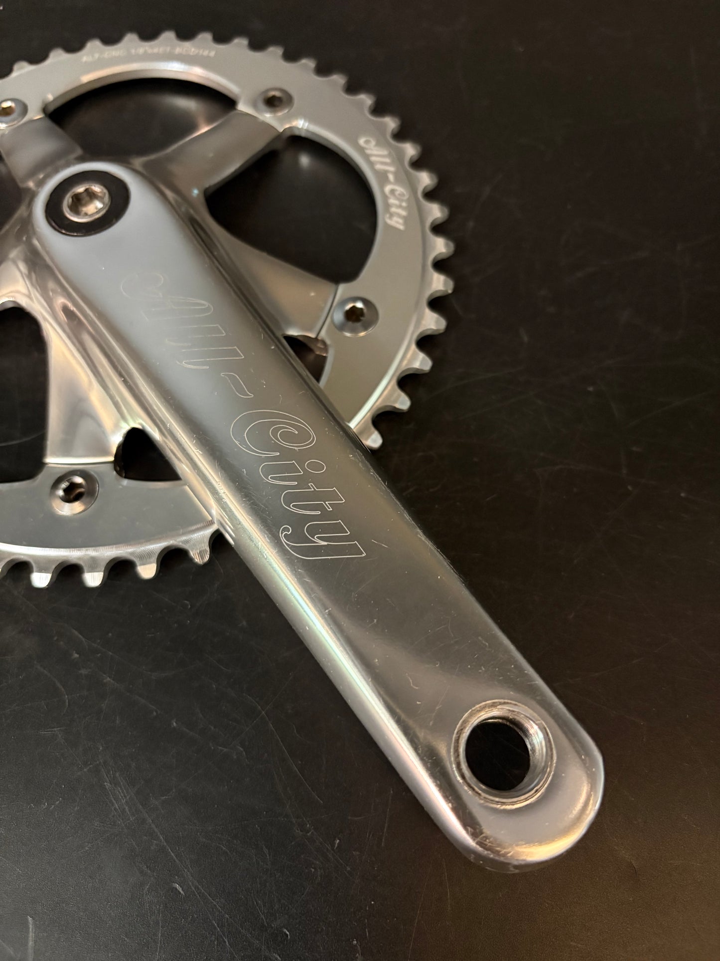 All City Crankset Silver 165mm 46t