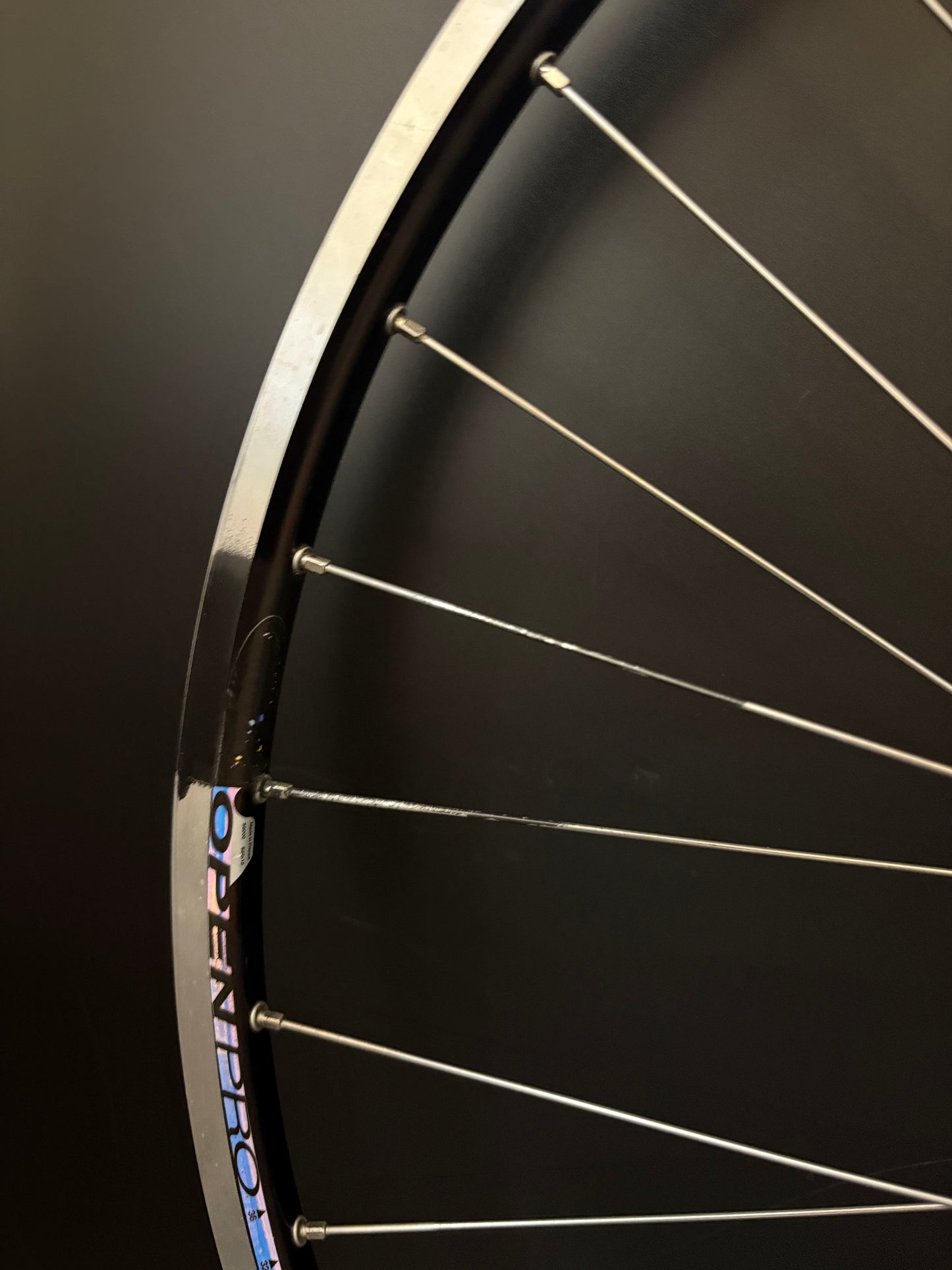 Mavic Open Pro Black Machined / Dura Ace 7710 Low Flange Wheelset 32h
