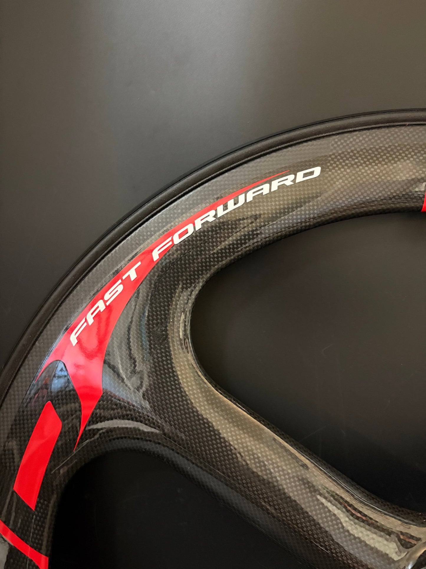 FFWD Tubular Tri Spoke Front Wheel Carbon