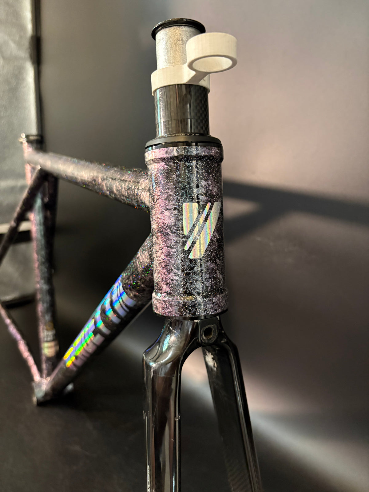 Vendetta Triple T Frameset Purple Marble Sparkle XS