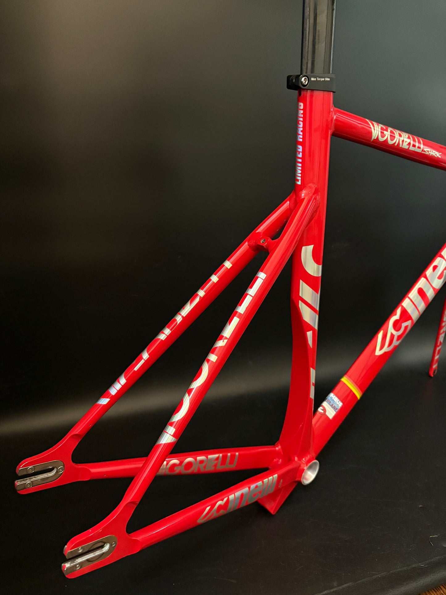 Cinelli Vigorelli Shark Frameset Red 56cm #2