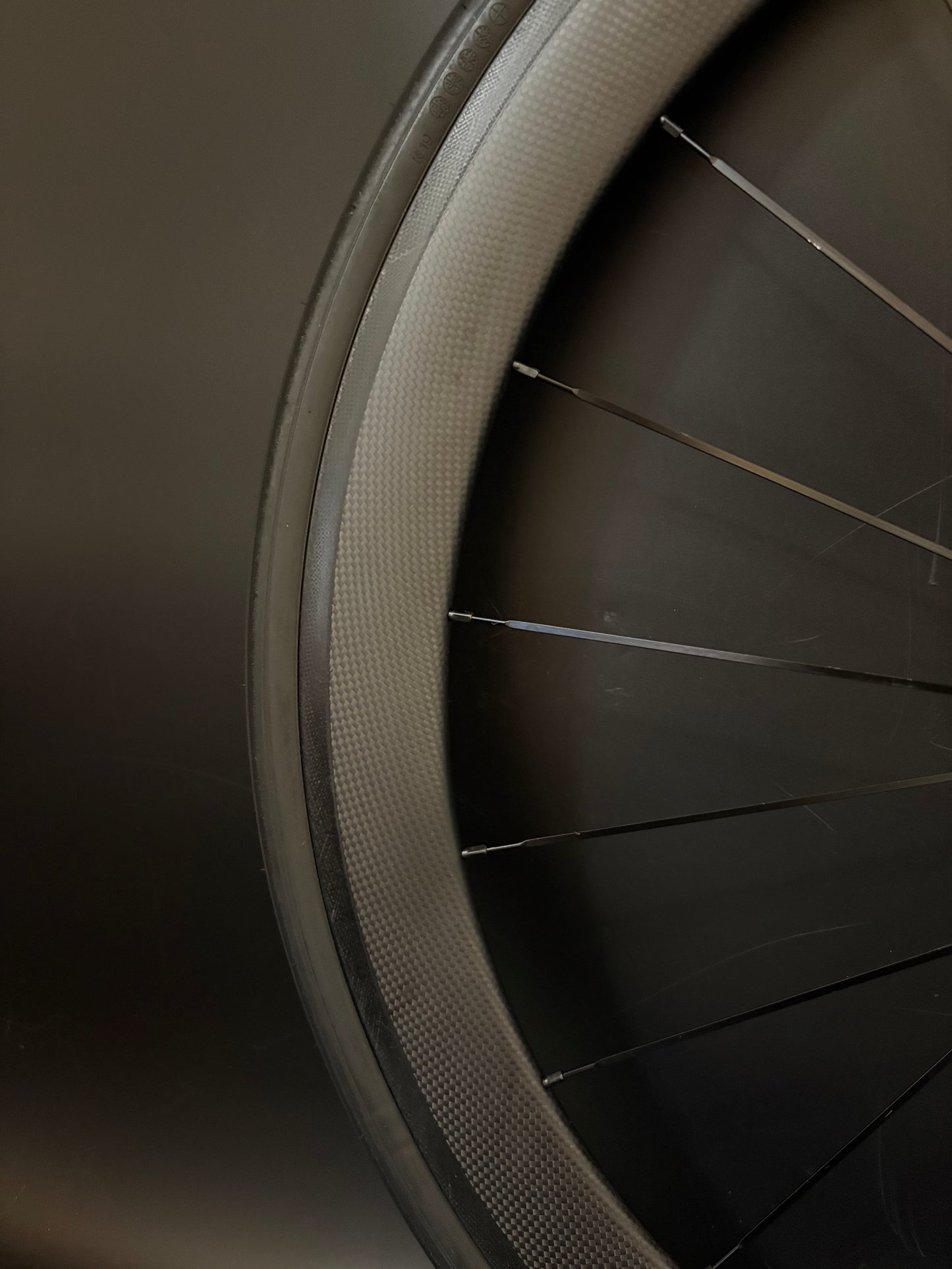 Unbranded 50mm/90mm Carbon Clincher / Novatec Wheelset 20/24h