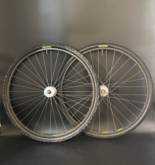 Mavic MA40 Hard Ano Grey / Phil Wood Wheelset 32h