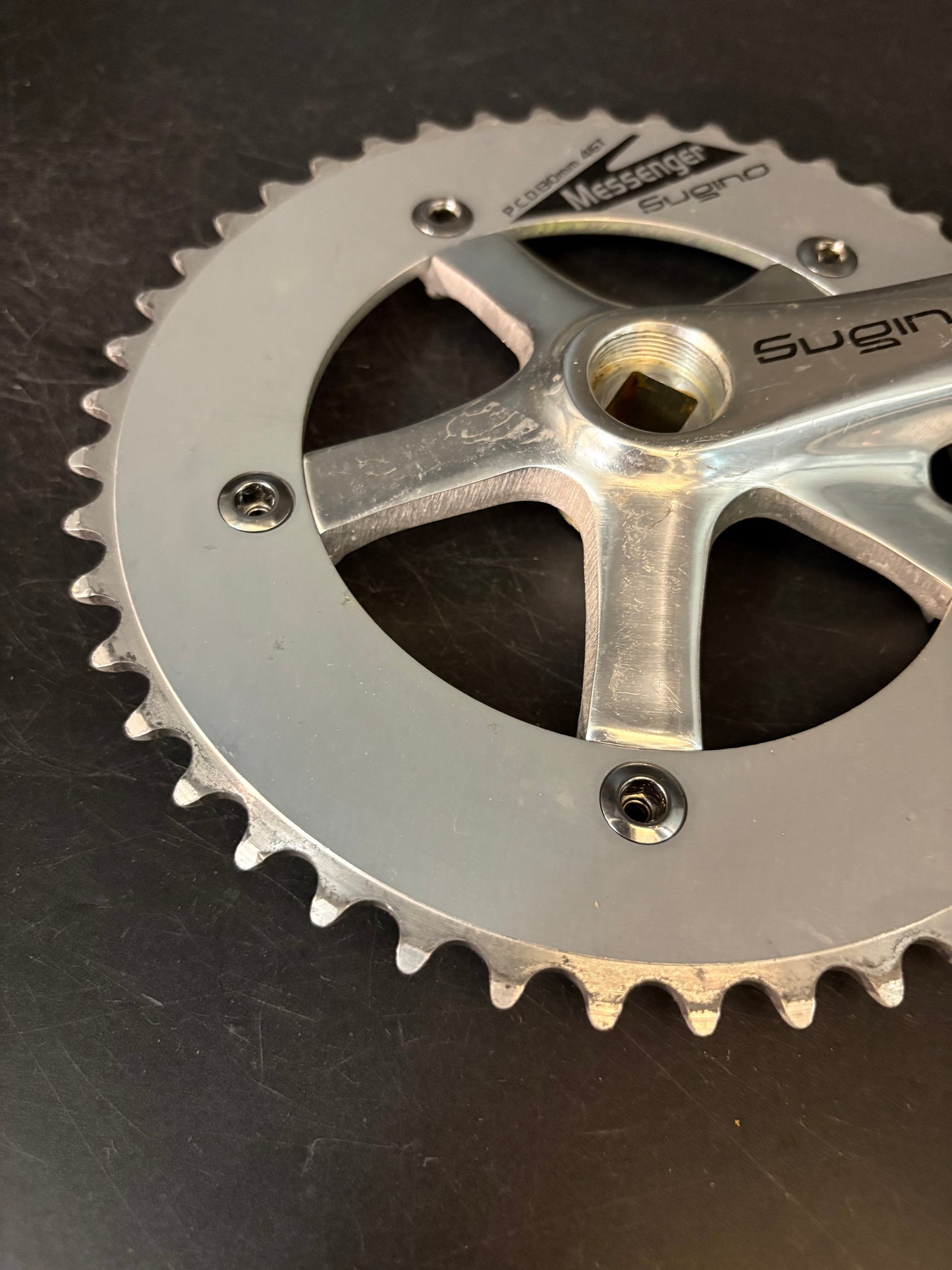 Sugino Messenger Crankset Silver 170mm 46t 130bcd
