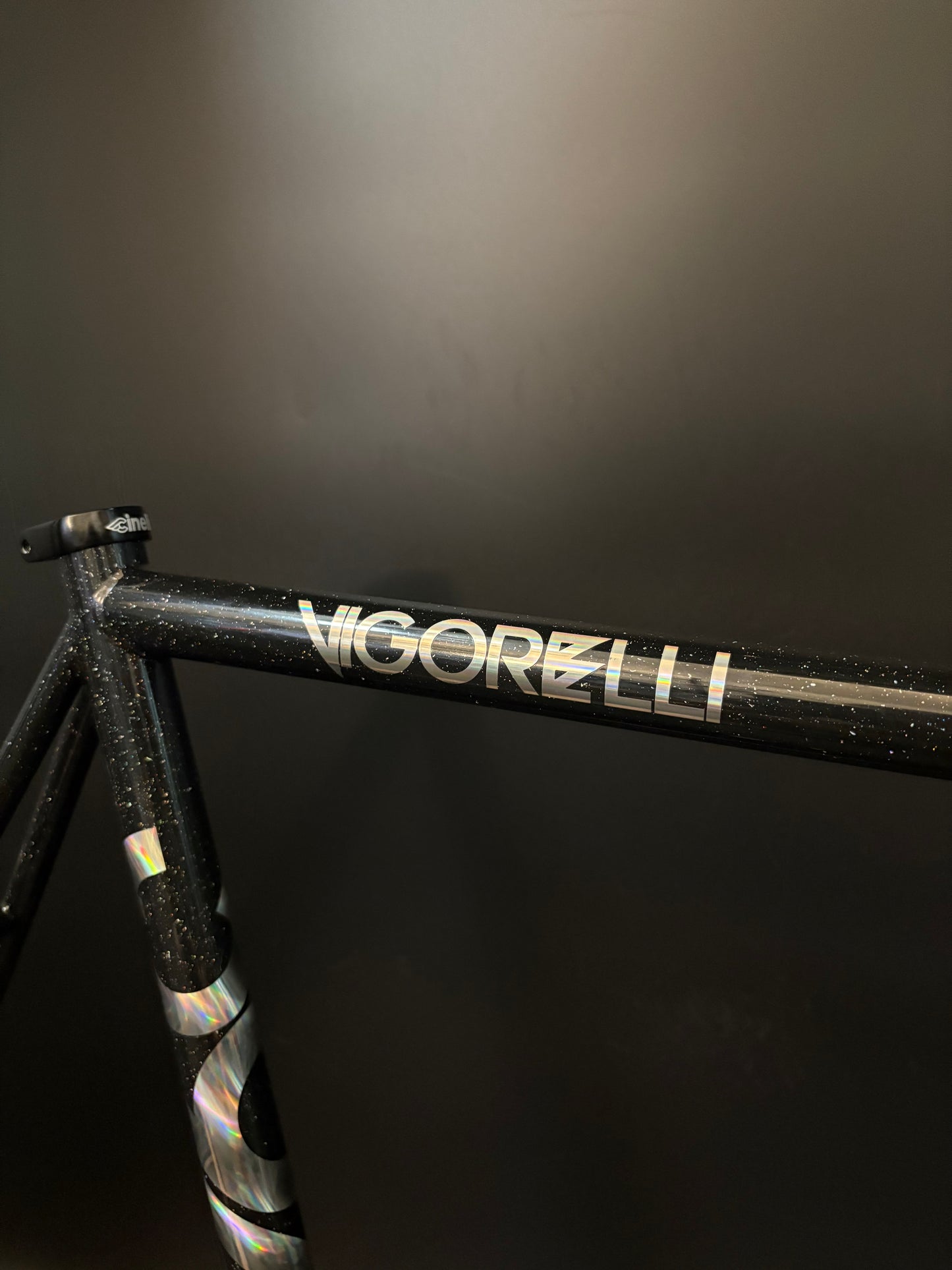 Cinelli Vigorelli Steel Frameset Black Sparkle XL
