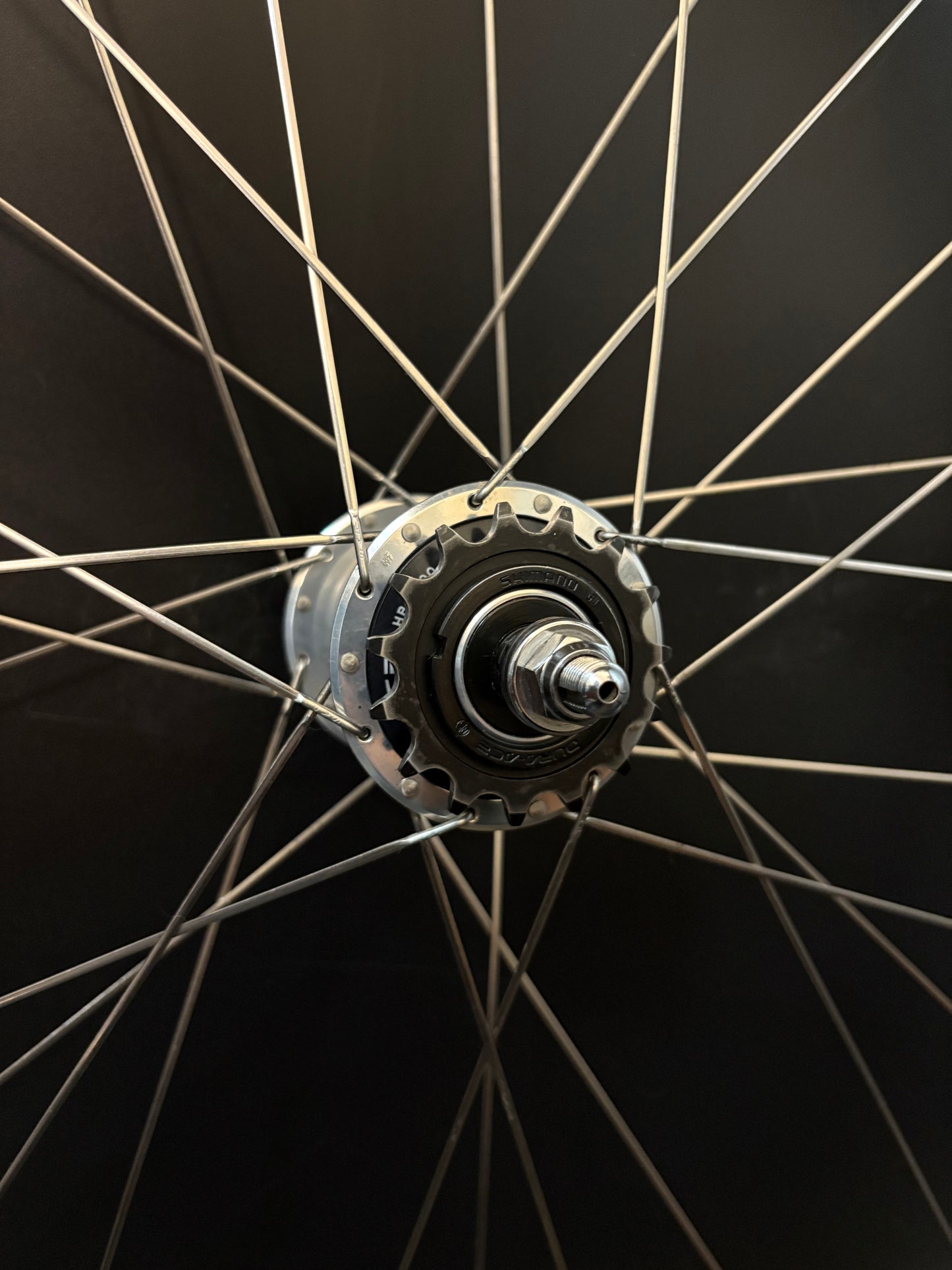 Campagnolo Seoul 88 Tubular / Suntour Superbe + Dura Ace Wheelset Silver 28h