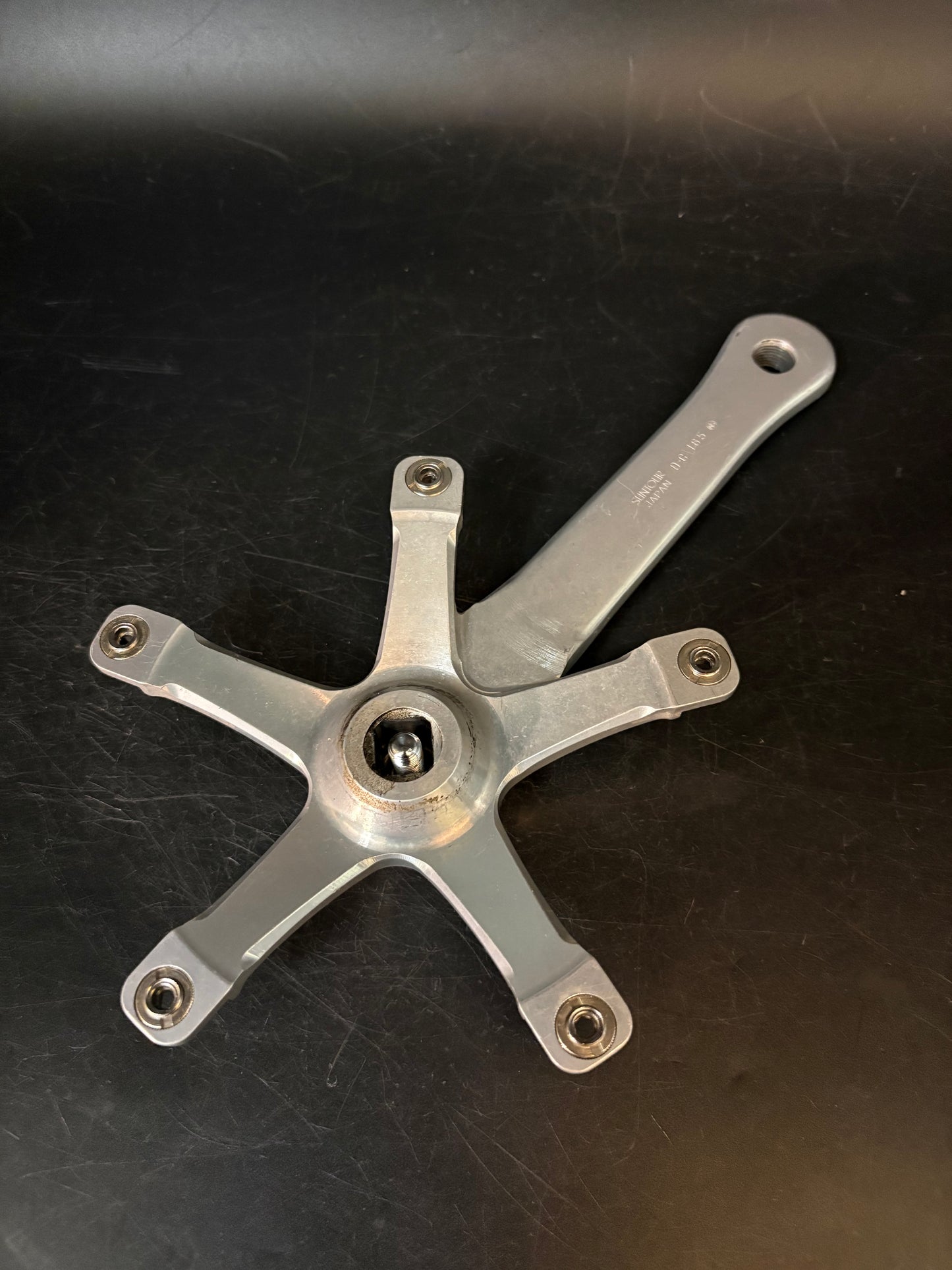 Suntour Superbe Crankset Silver 165mm