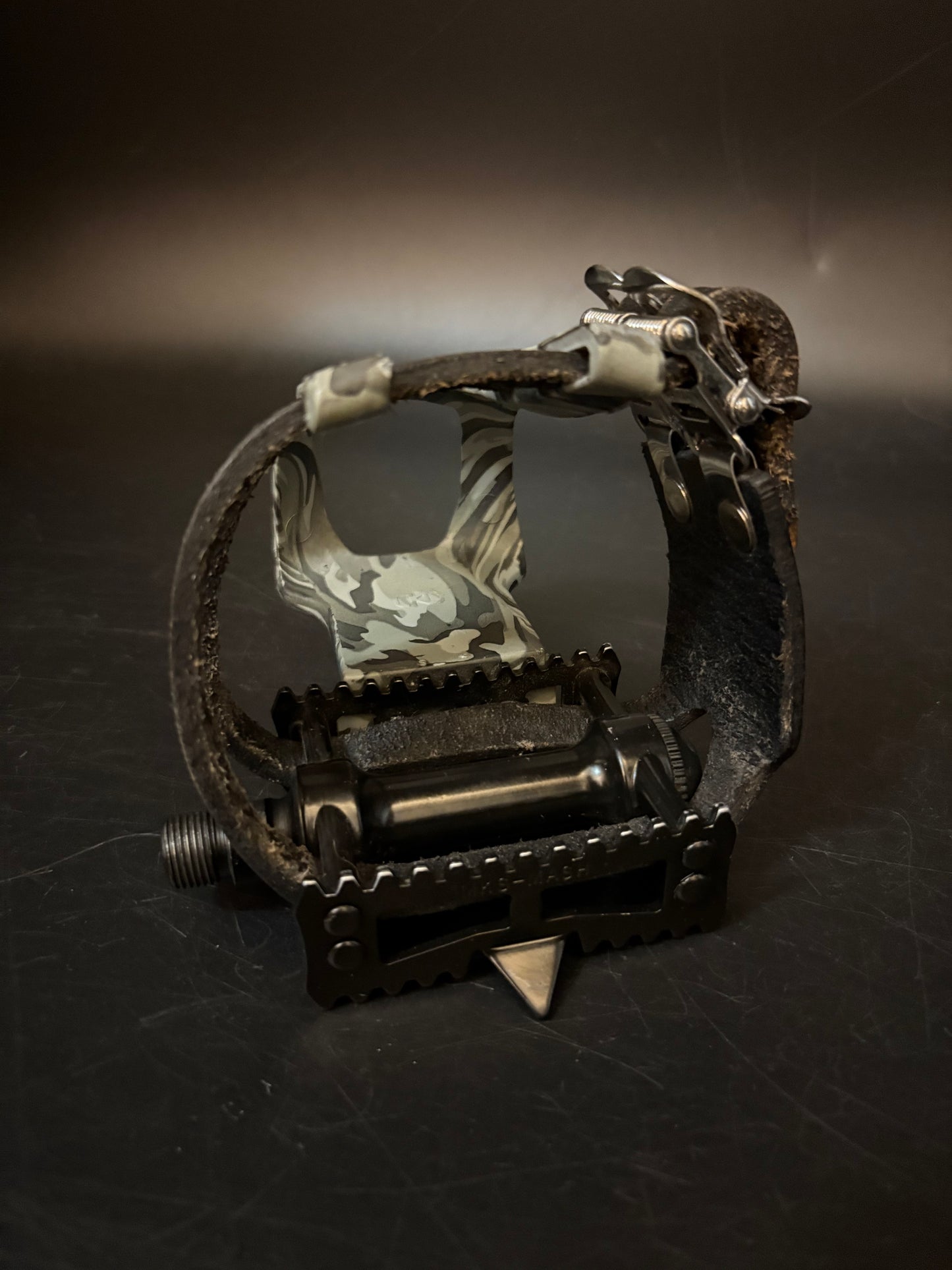 MKS Mash Black / Unbranded Leather Double Straps Pedal Setup