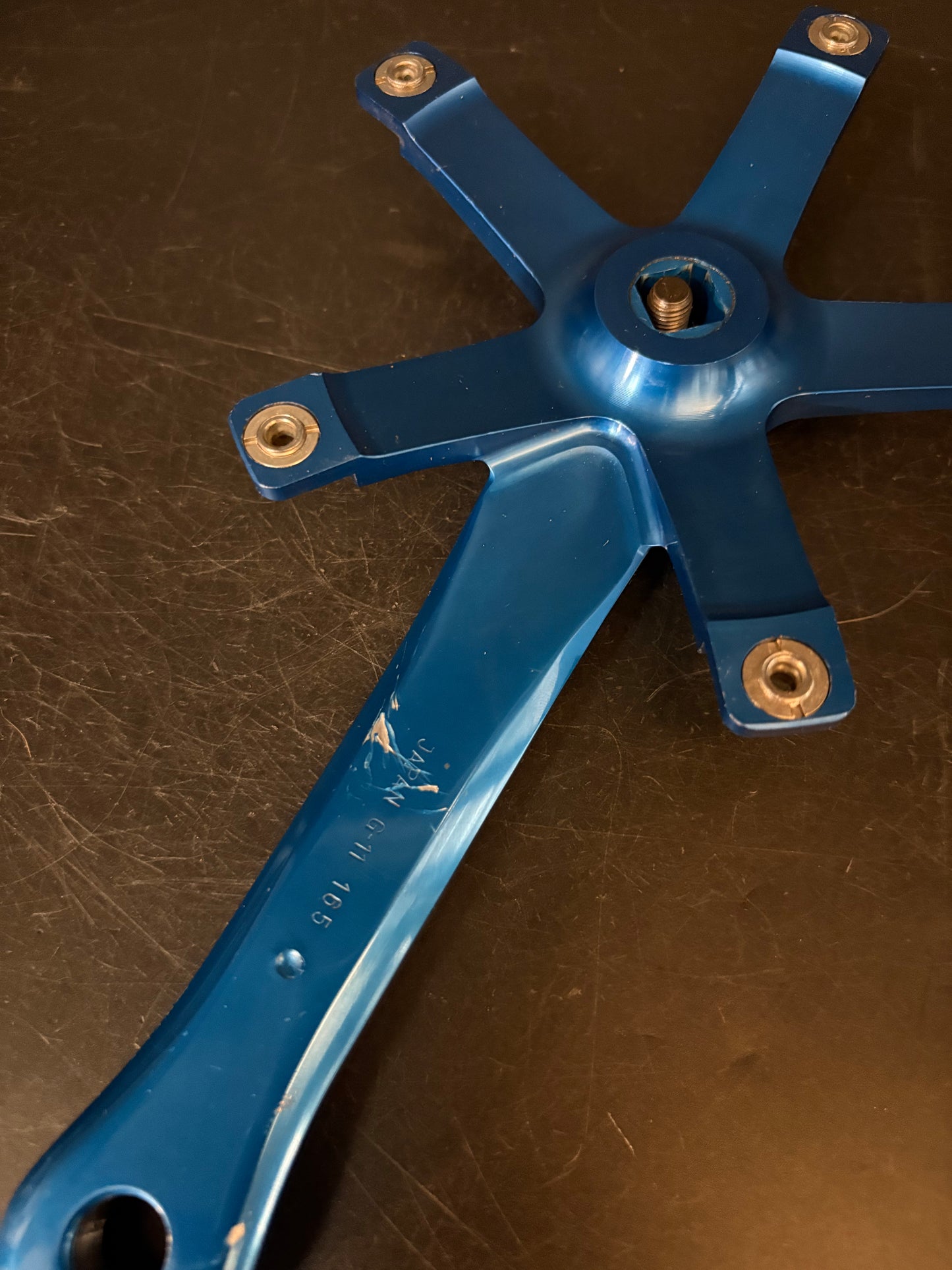 Sugino 75 Cranks Blue 165mm