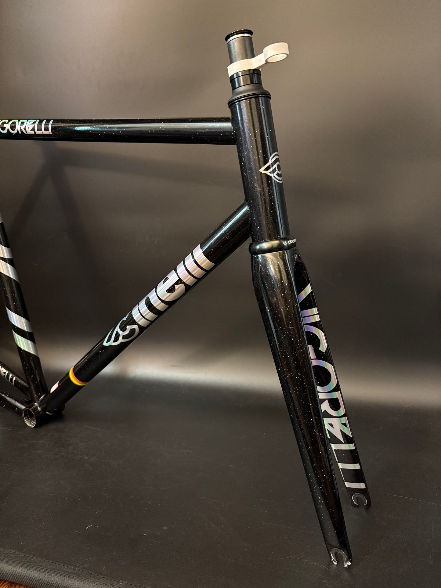 Cinelli Vigorelli Steel Frameset Black Sparkle L