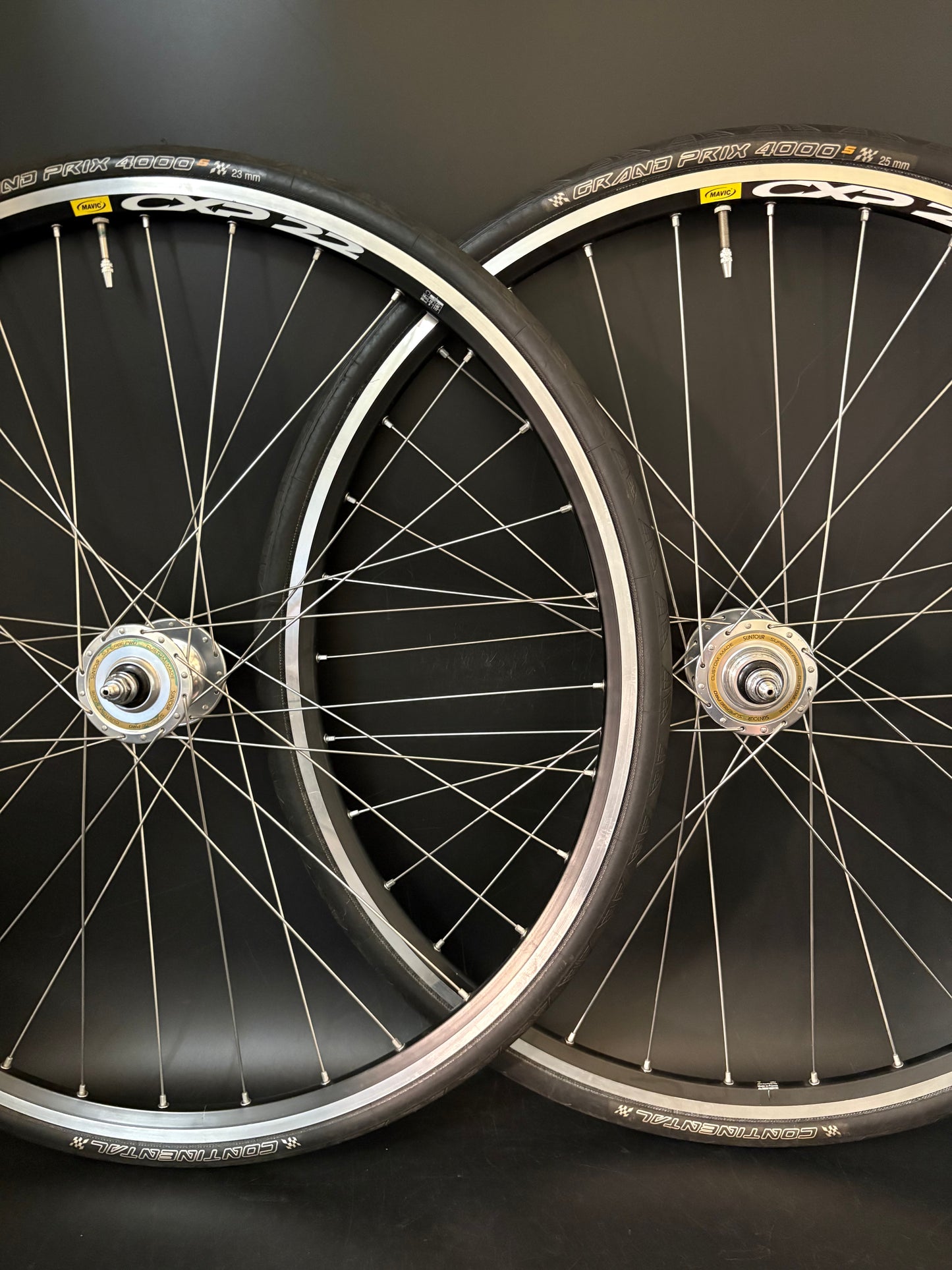 Mavic CXP 22 Machined Black / Suntour Superbe Wheelset 32h
