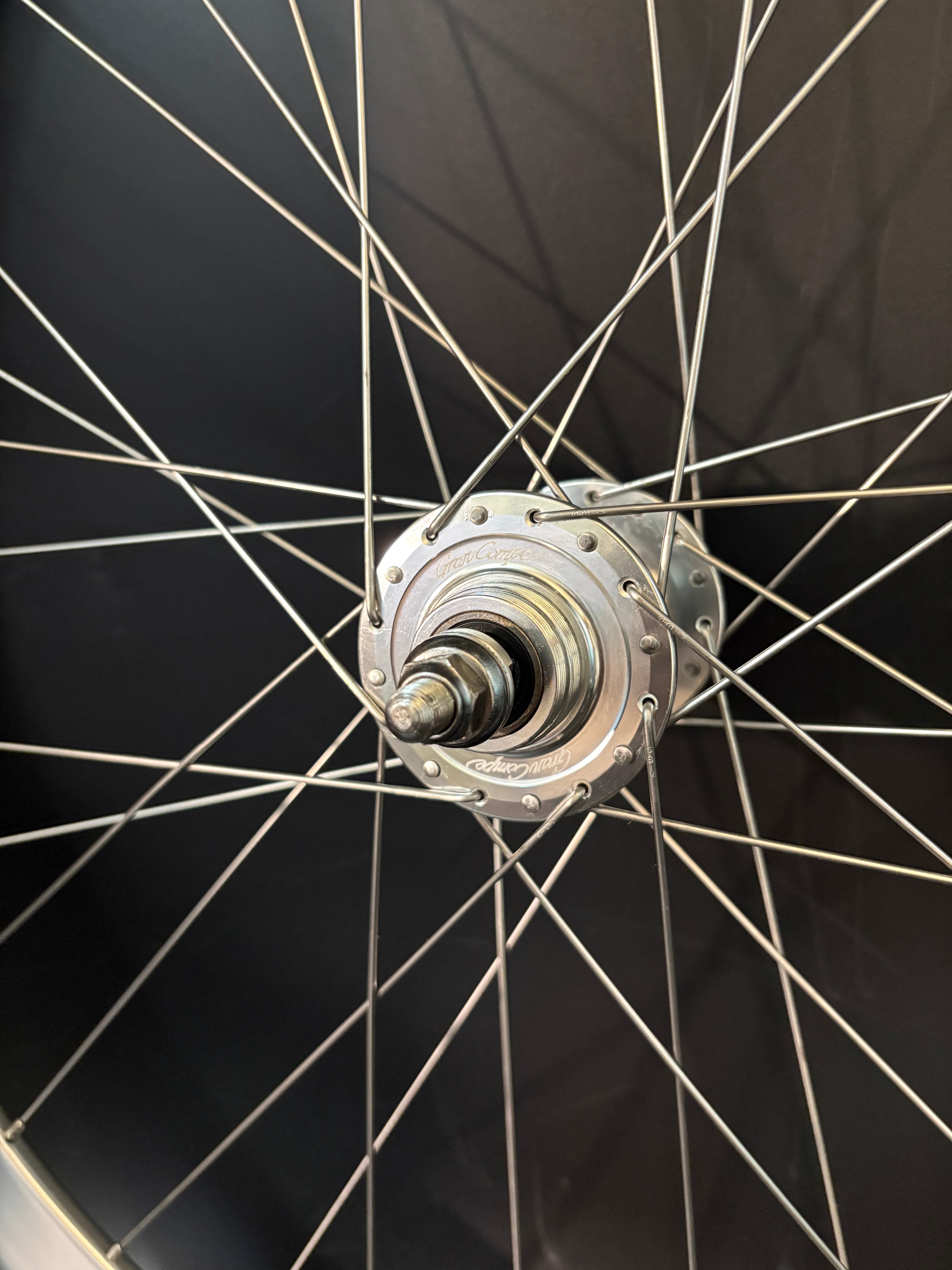 H Plus Son Formation Face / Gran Compe II Rear Wheel Silver 32h
