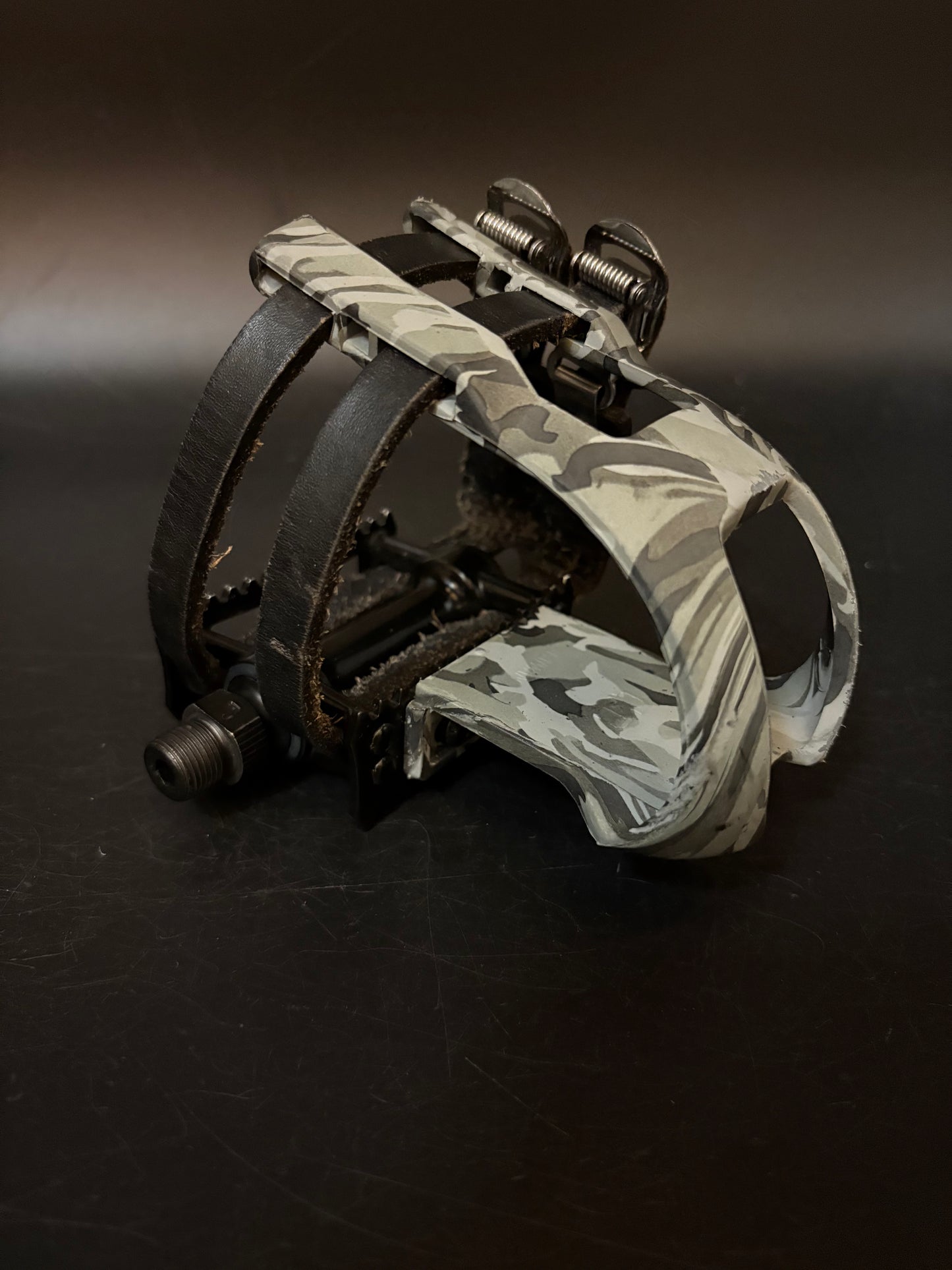 MKS Mash Black / Unbranded Leather Double Straps Pedal Setup