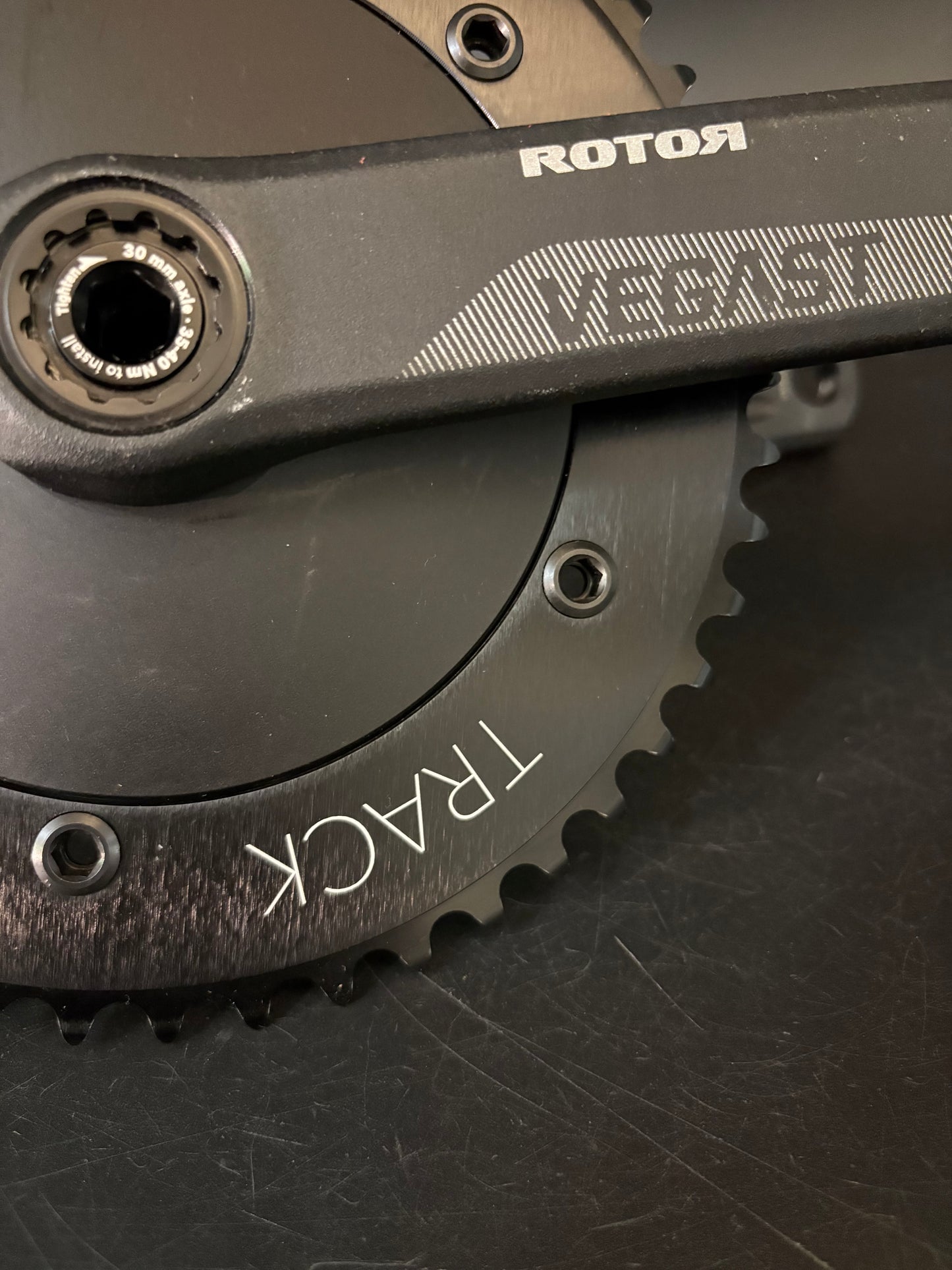 Rotor Vegast Crankset Black 165mm 48t
