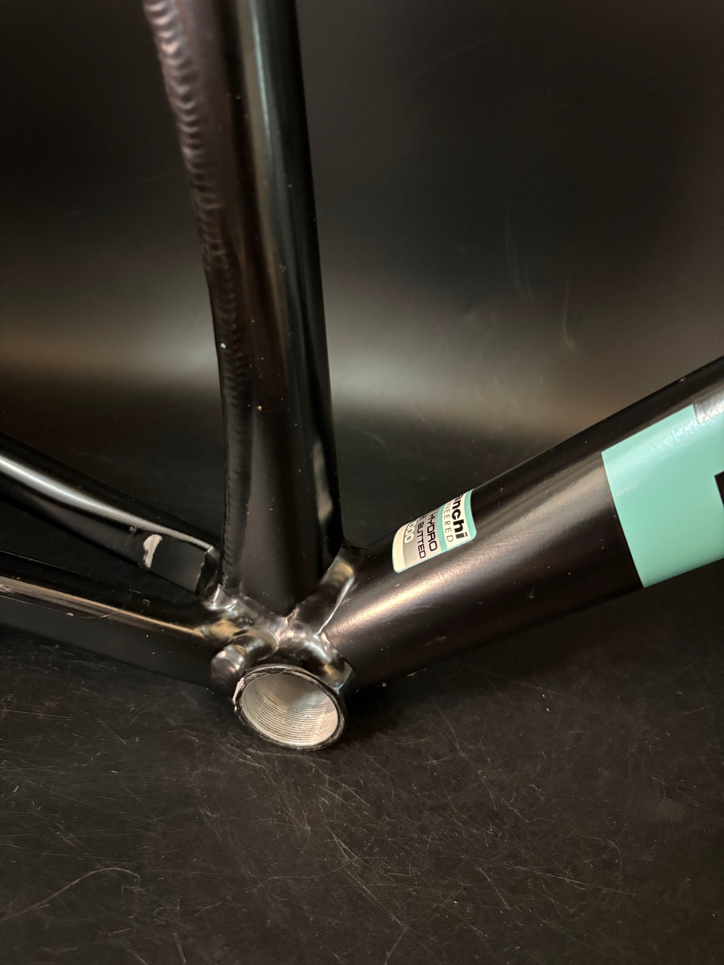 Bianchi Super Pista Frameset Black/Celeste 53cm