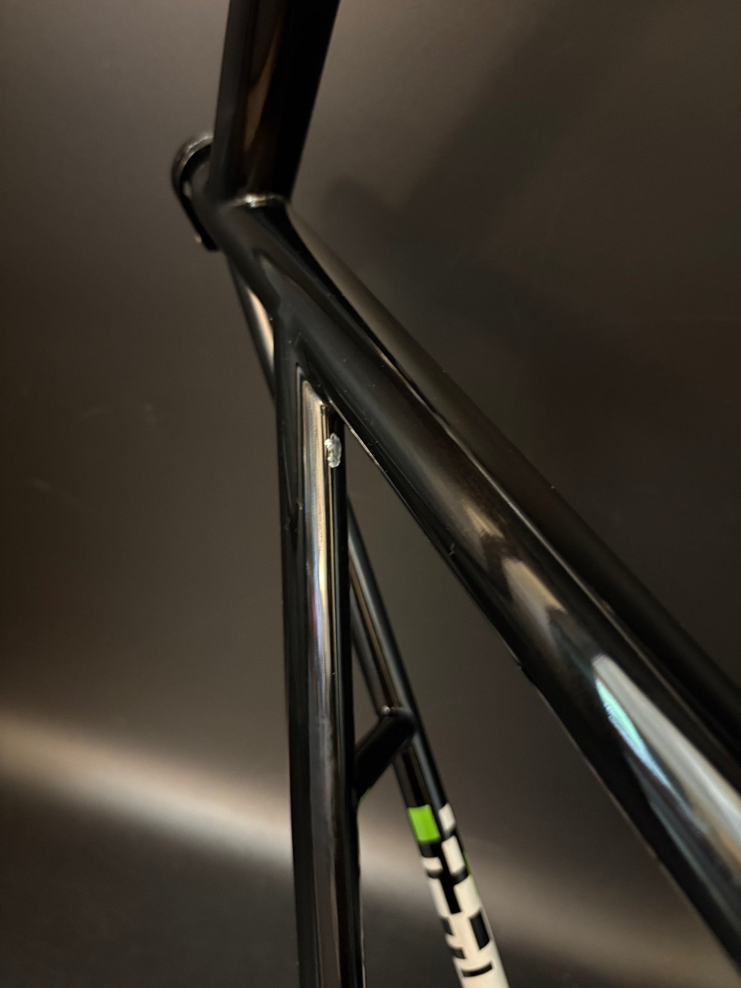 Weis Track Steel Frameset Black/White 58cm