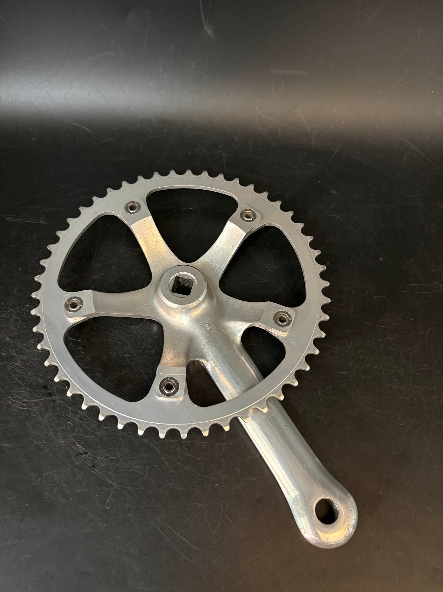 Campagnolo Record Pista Crankset Silver 165mm 49t