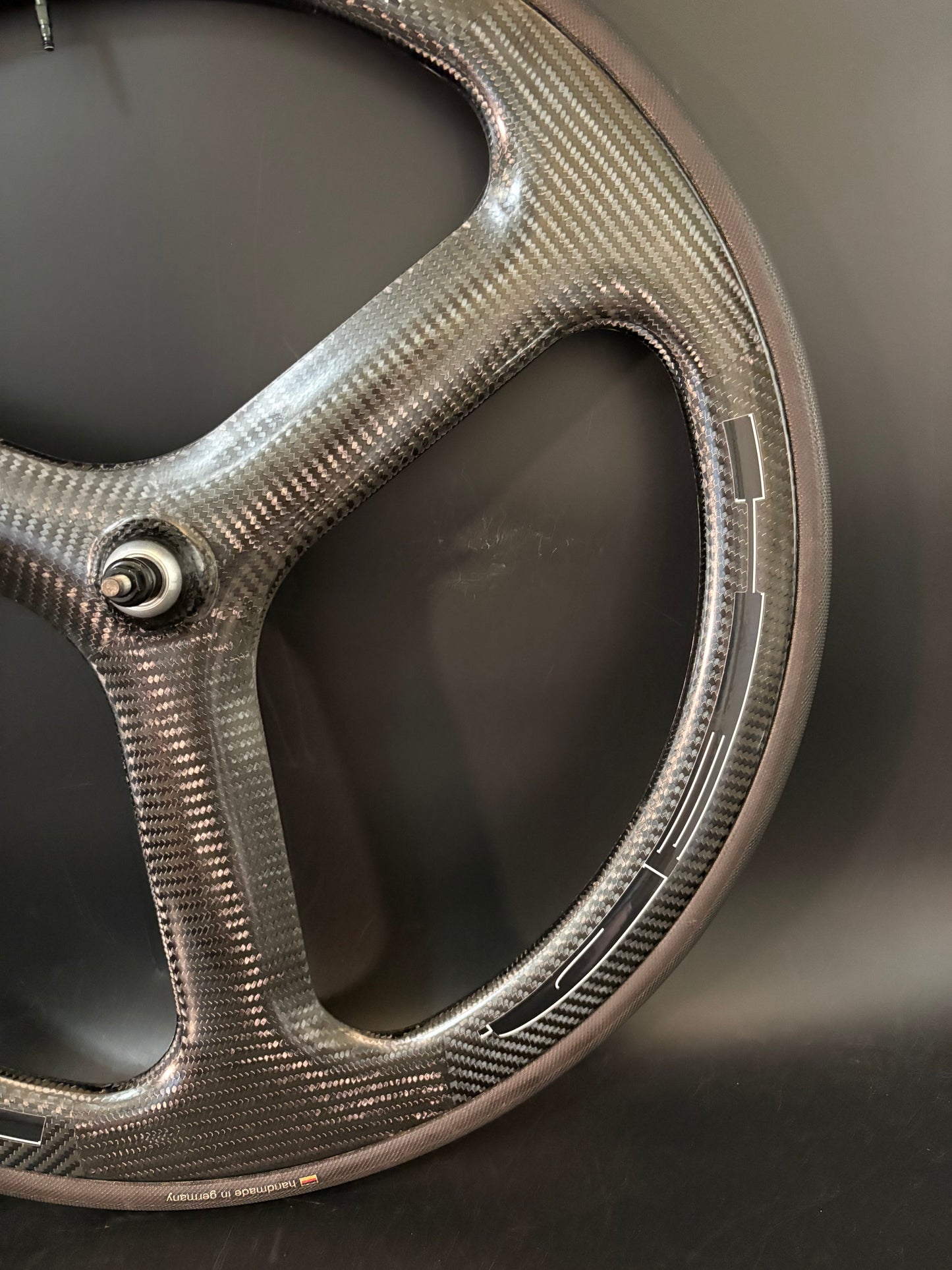 HED GT3 Tri Spoke Front Wheel Carbon Tubular