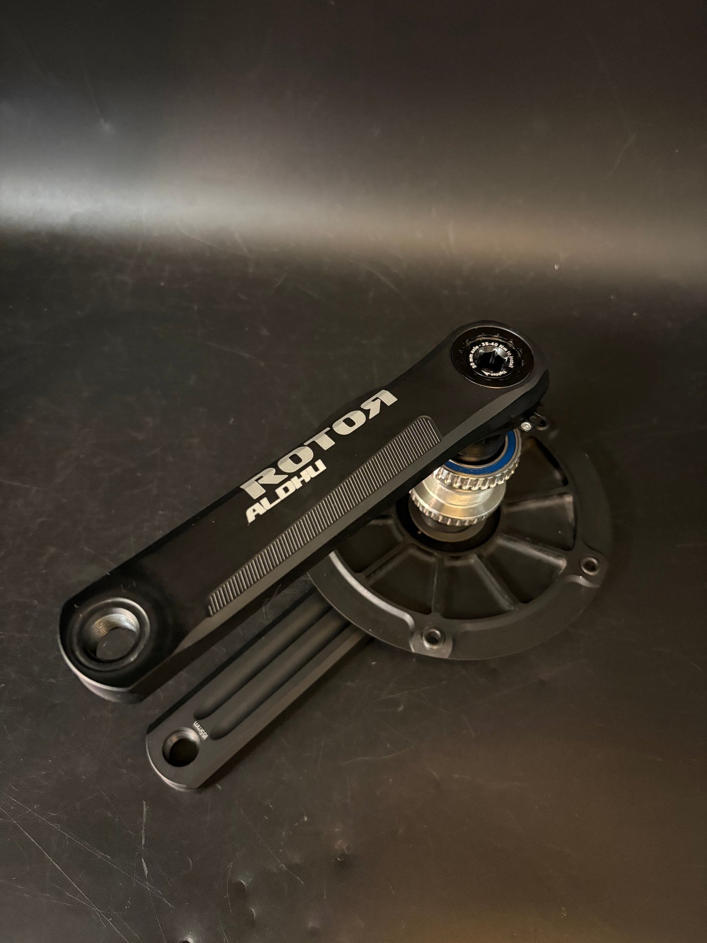Rotor Aldhu Crankset Black 165mm