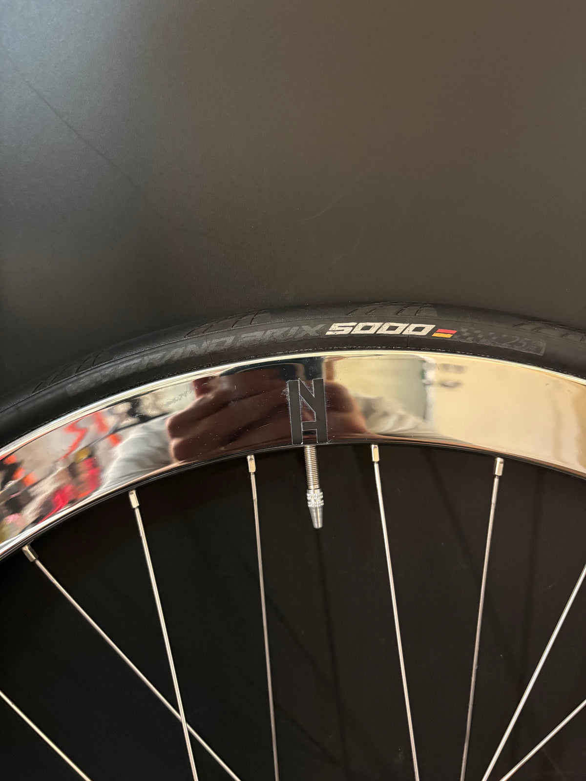 H Plus Son Formation Face Mirror Polish / Suntour Superbe Rear Wheel 32h