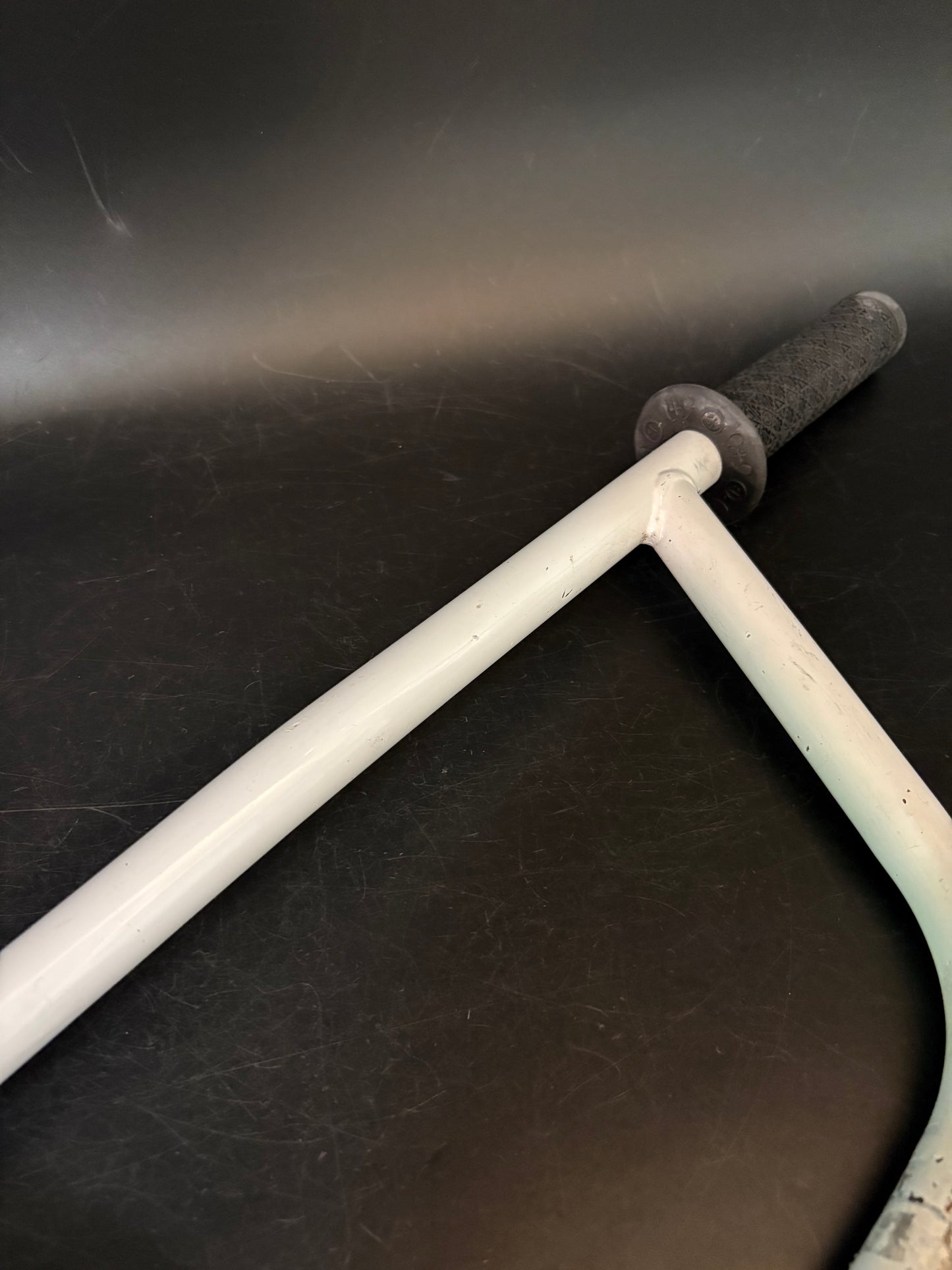 Unbranded BMX High Riser Handlebar White 650mm 22.2