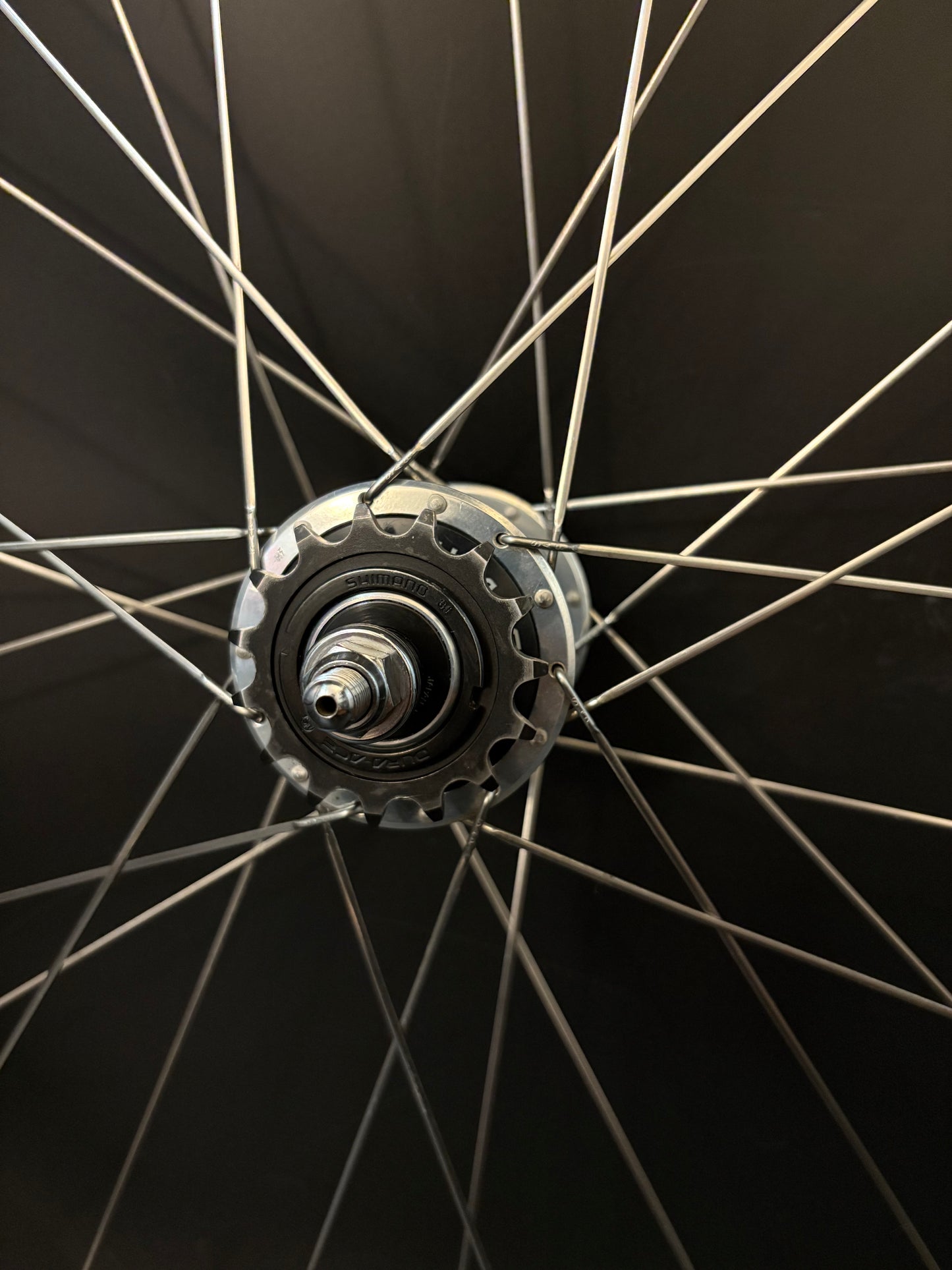 Campagnolo Seoul 88 Tubular / Suntour Superbe + Dura Ace Wheelset Silver 28h